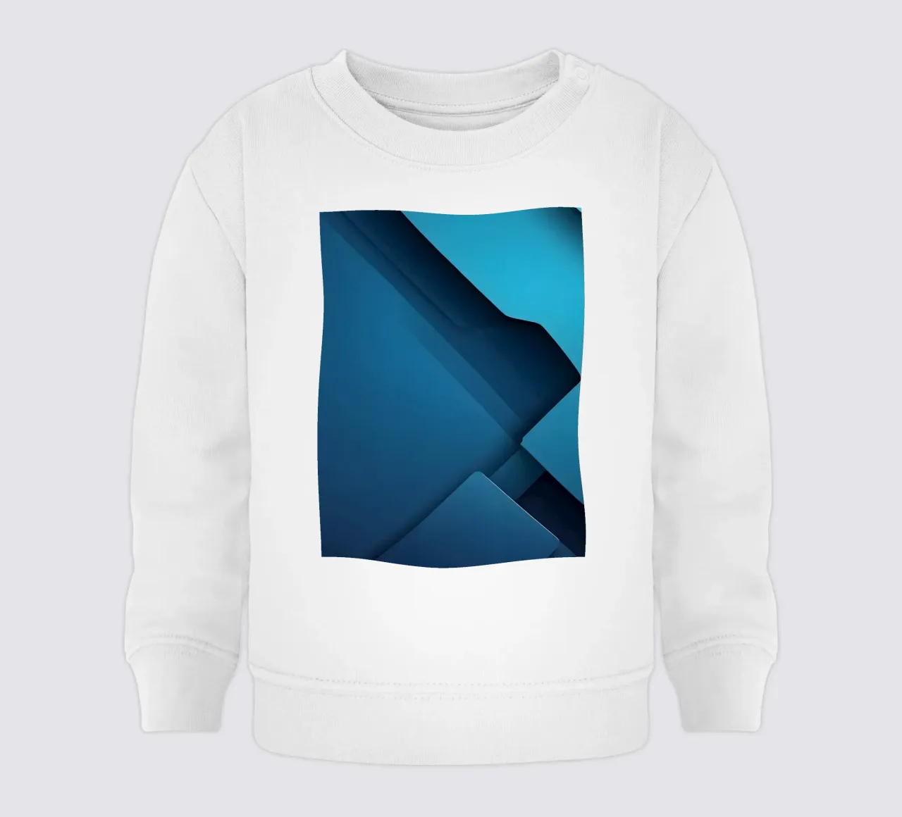 Design astratto di forme geometriche blu felpa neonato da DesignDoodle