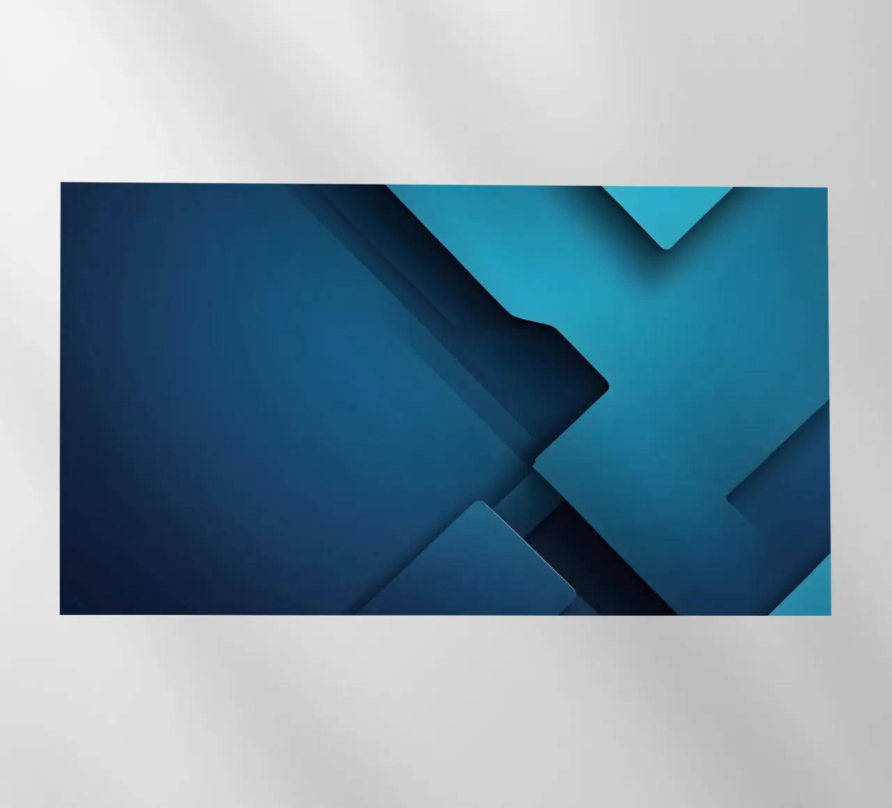 Design astratto di forme geometriche blu pellicola backlit da DesignDoodle