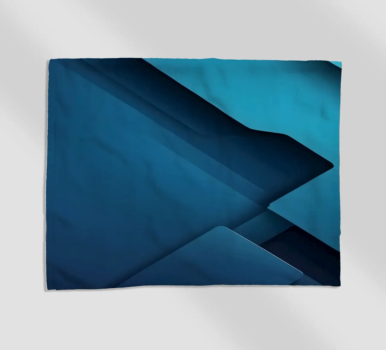 Design astratto di forme geometriche blu telo mare da DesignDoodle