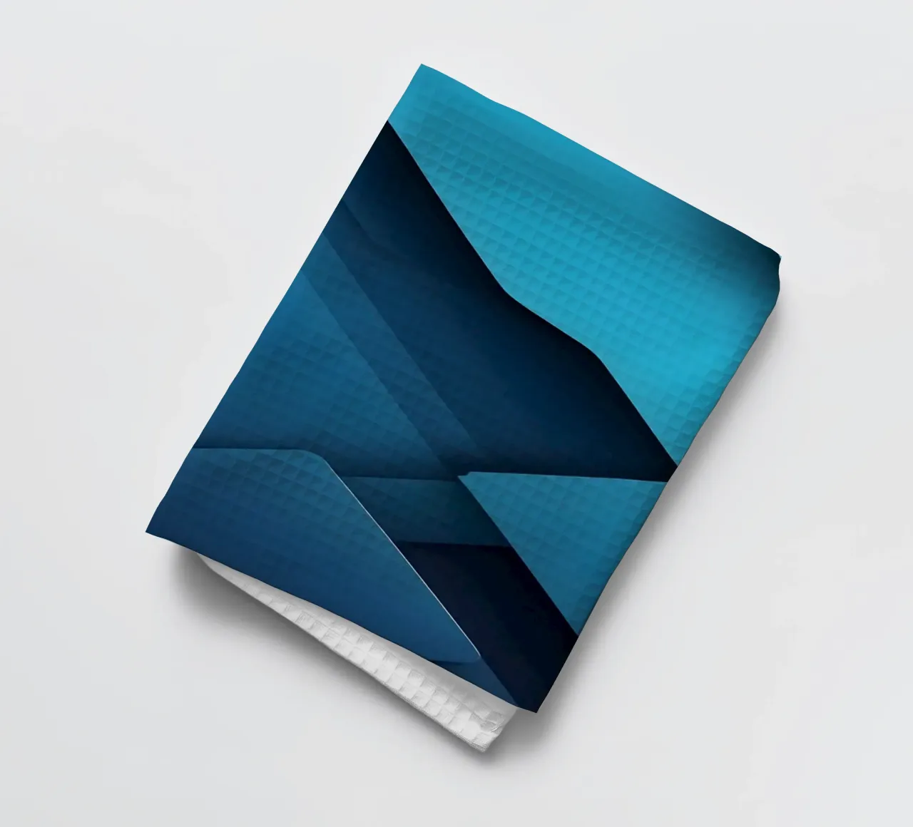 Design astratto di forme geometriche blu canovaccio da cucina da DesignDoodle