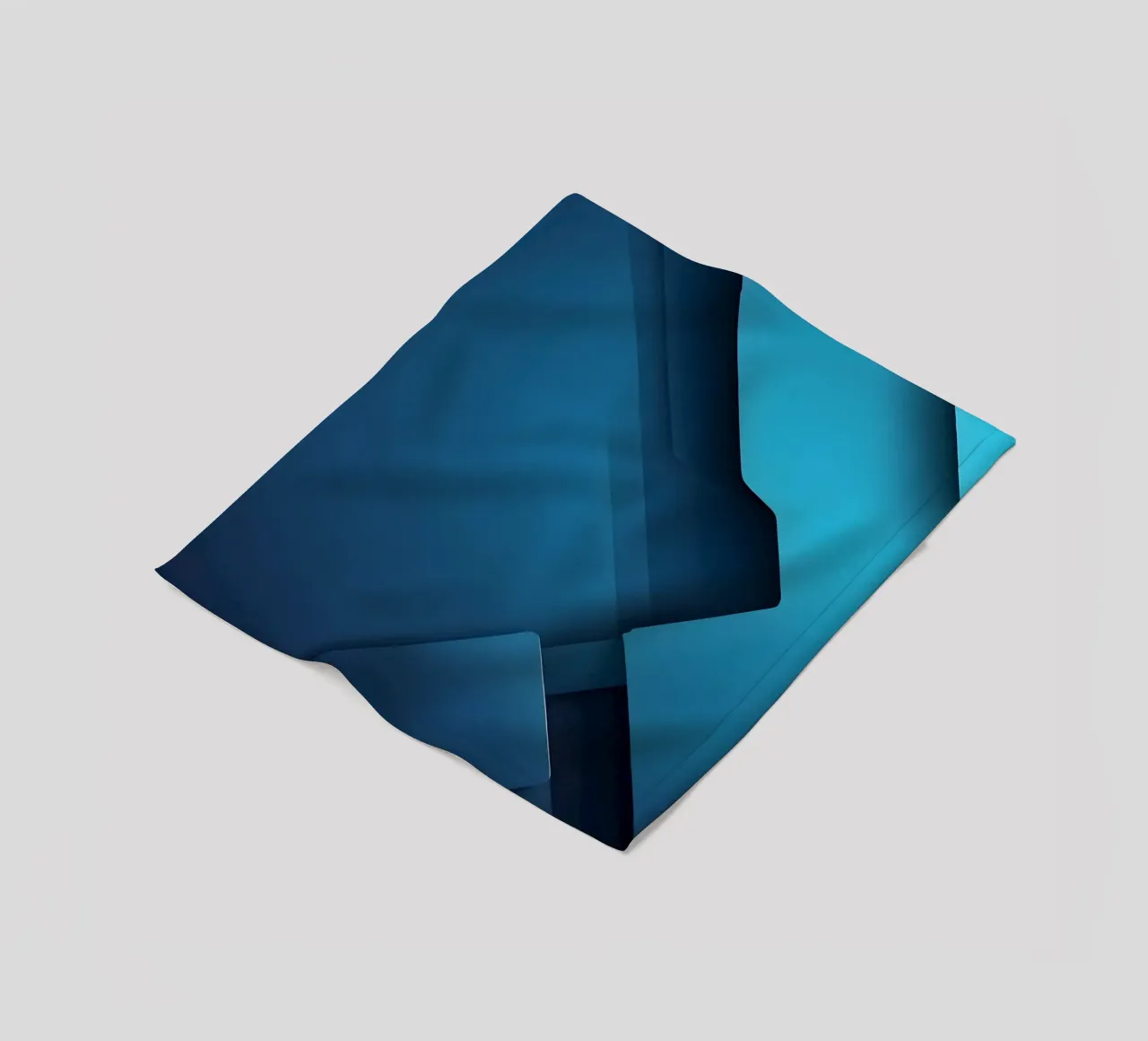 Design astratto di forme geometriche blu coperta in pile da DesignDoodle