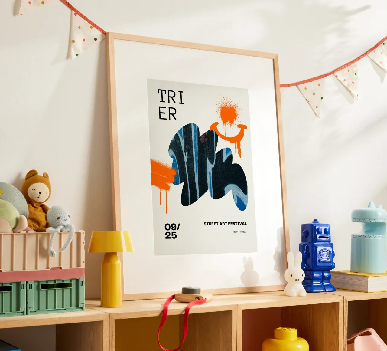 TRIER 25 poster con telaio in plastica da Einfach Uebel