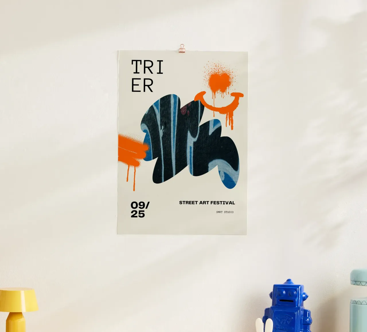 TRIER 25 poster con telaio in plastica da Einfach Uebel