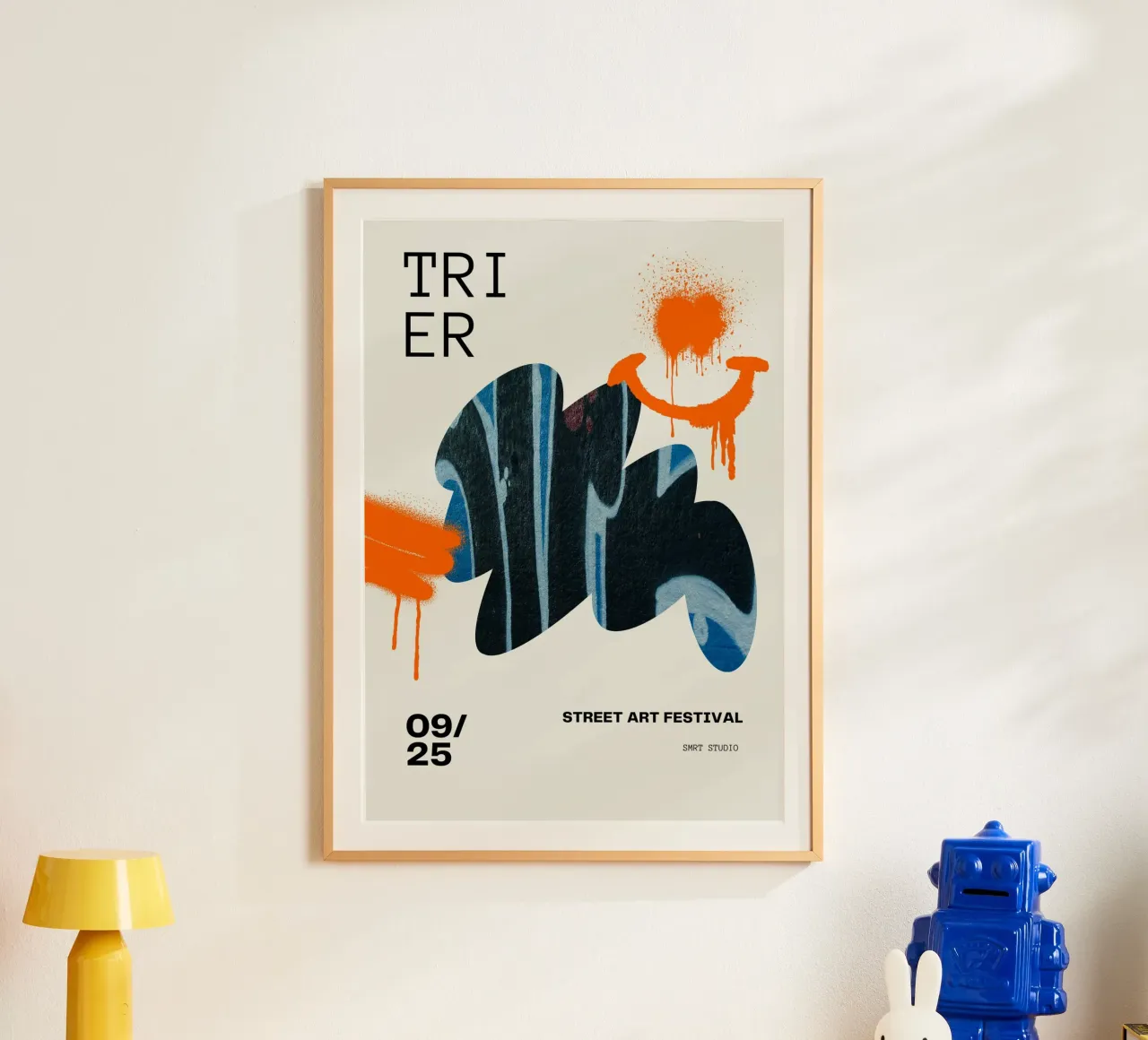 TRIER 25 poster con telaio in plastica da Einfach Uebel