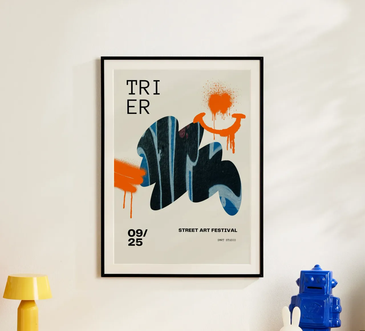 TRIER 25 poster con telaio in plastica da Einfach Uebel