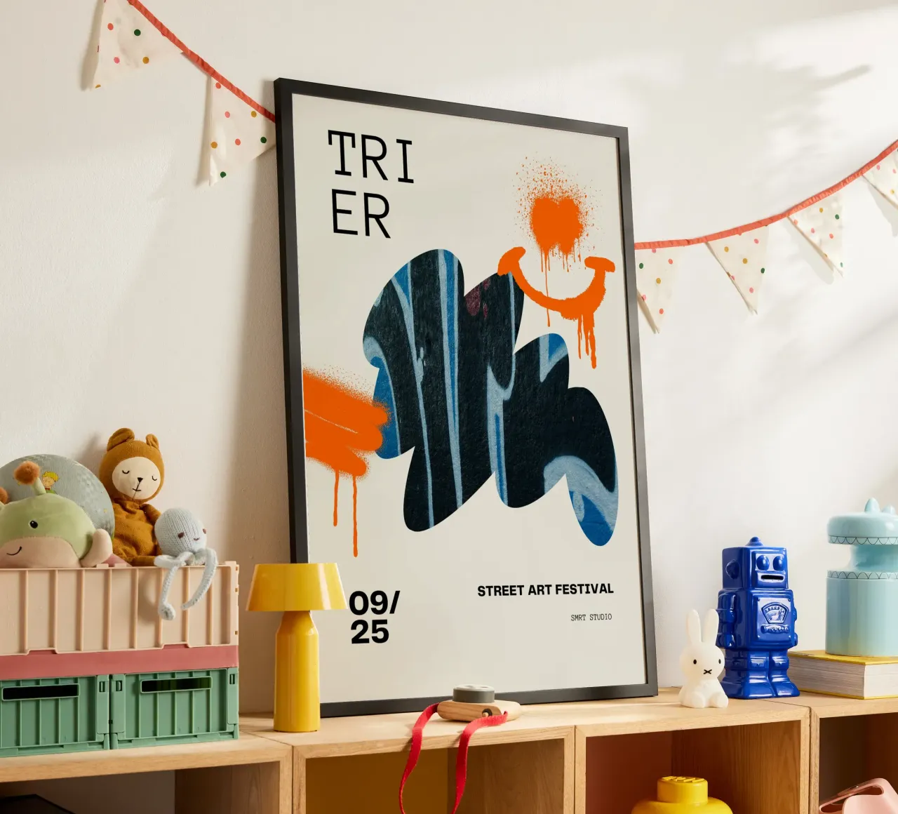 TRIER 25 poster con telaio in plastica da Einfach Uebel