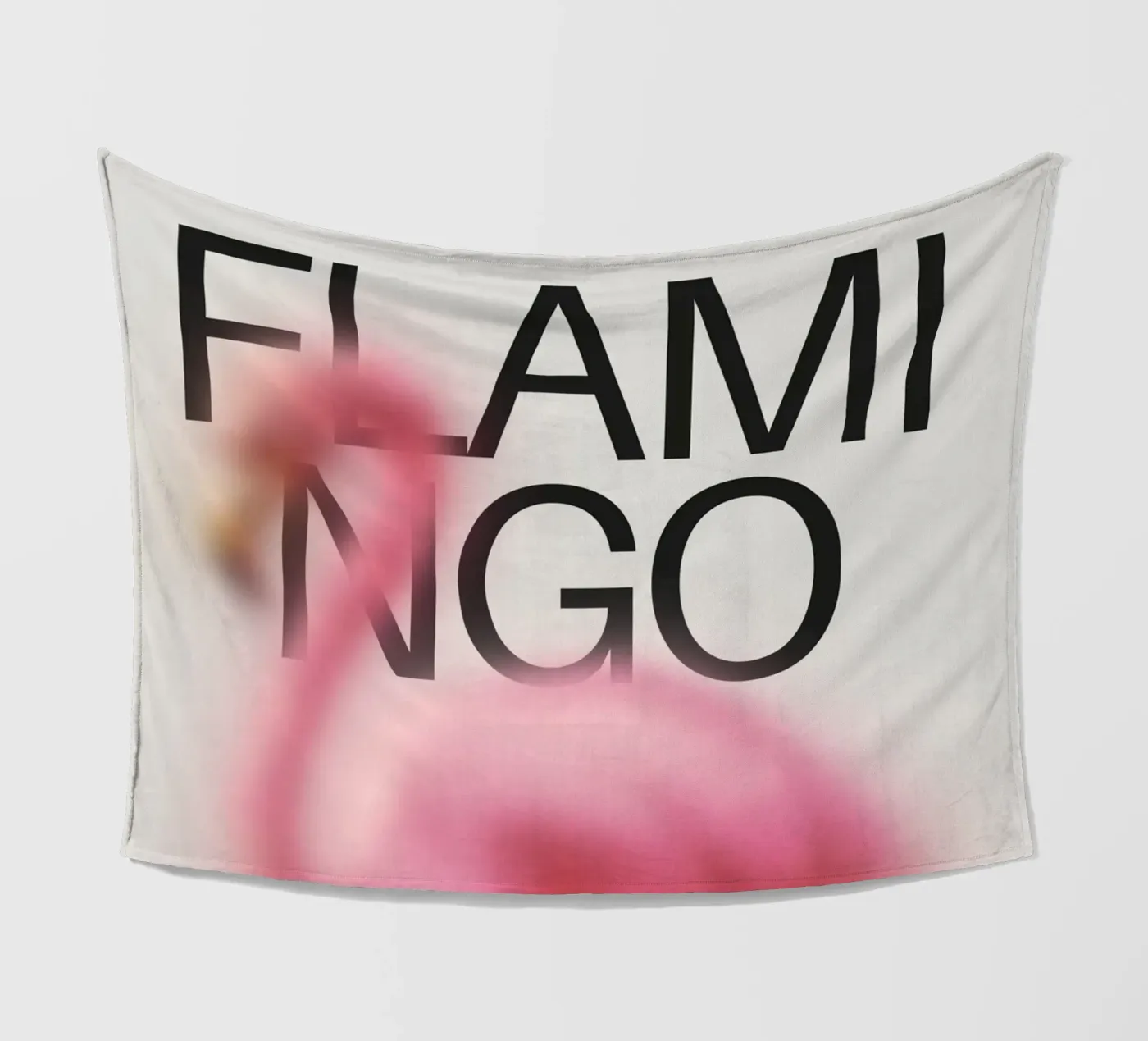 FLAMINGO fleecedeken van SMRT STUDIO