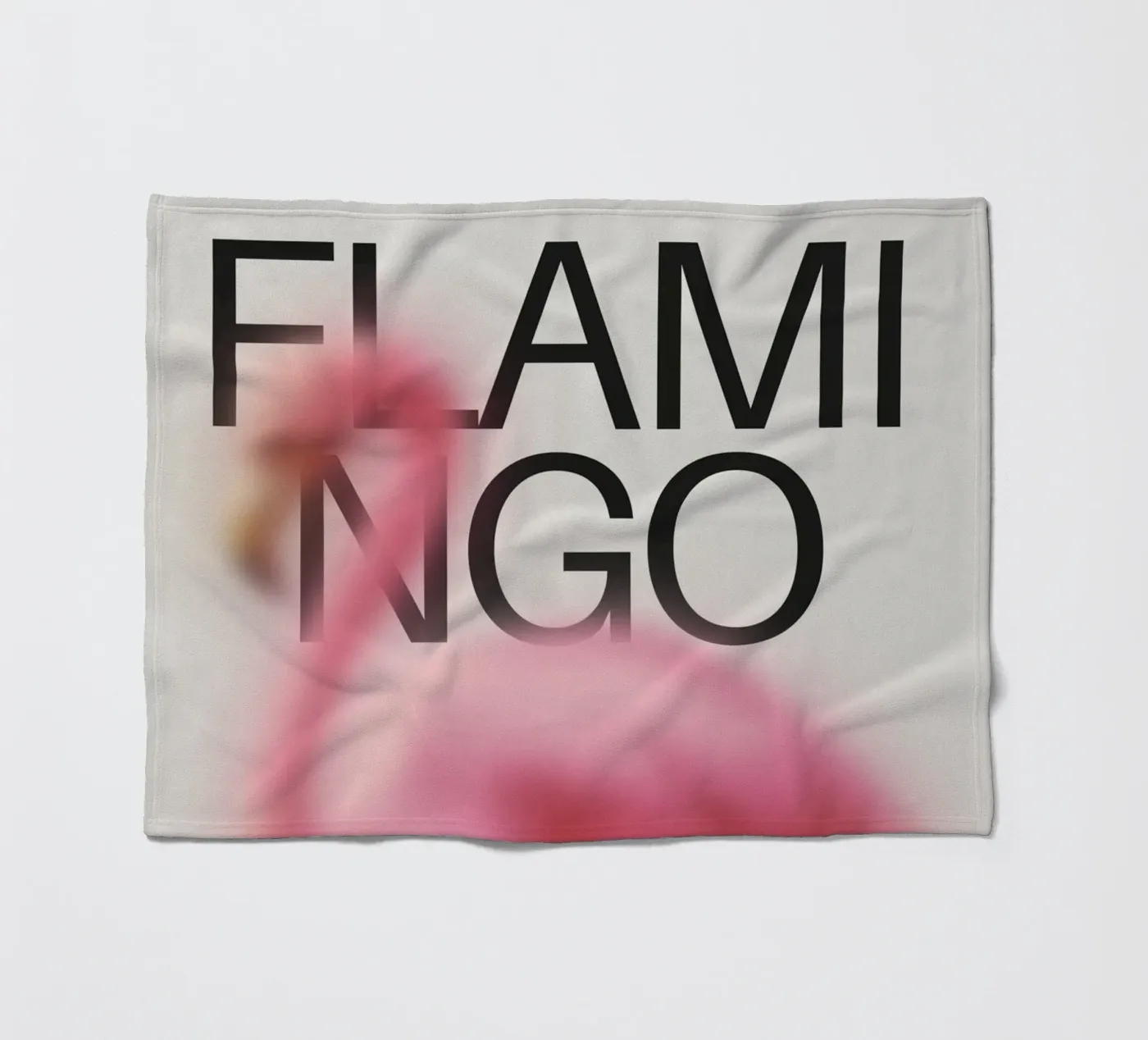 FLAMINGO fleecedeken van SMRT STUDIO
