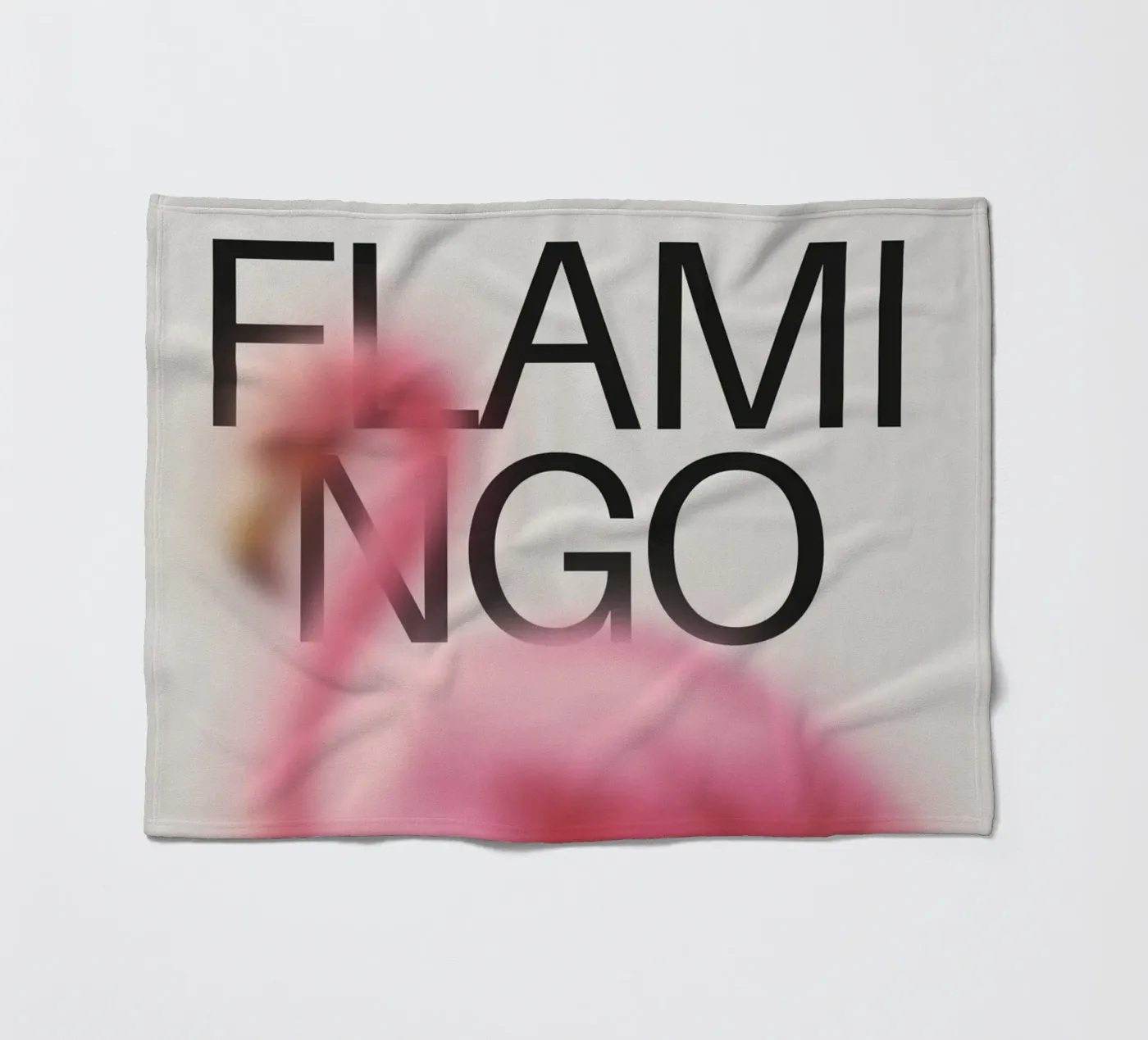 FLAMINGO fleecedeken van SMRT STUDIO