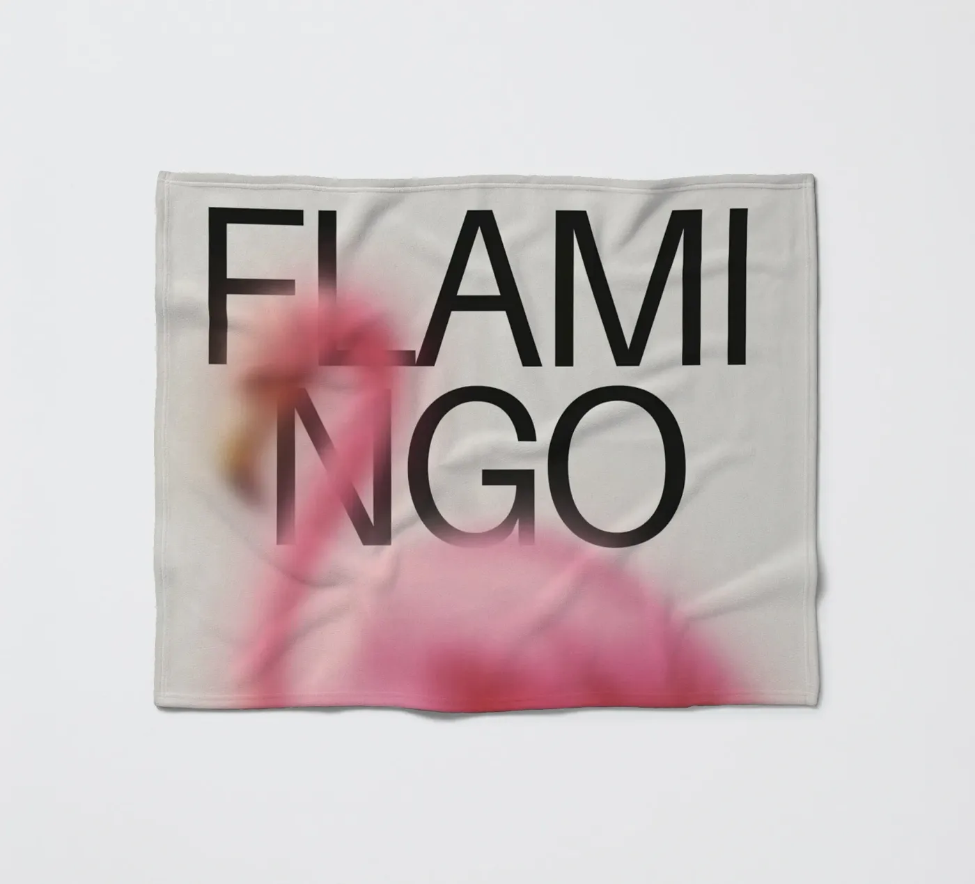 FLAMINGO fleecedeken van SMRT STUDIO