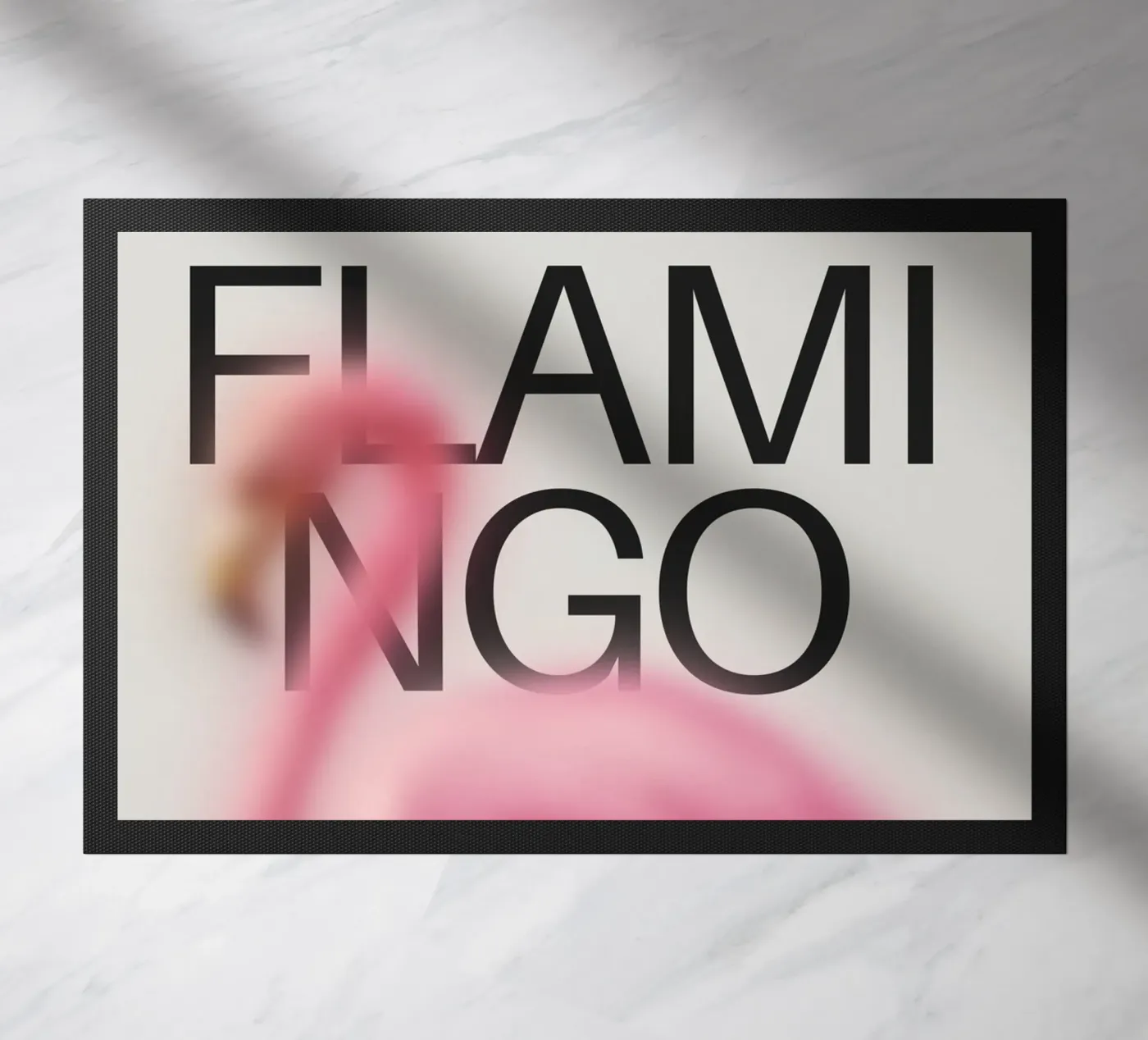 FLAMINGO doormat by SMRT STUDIO