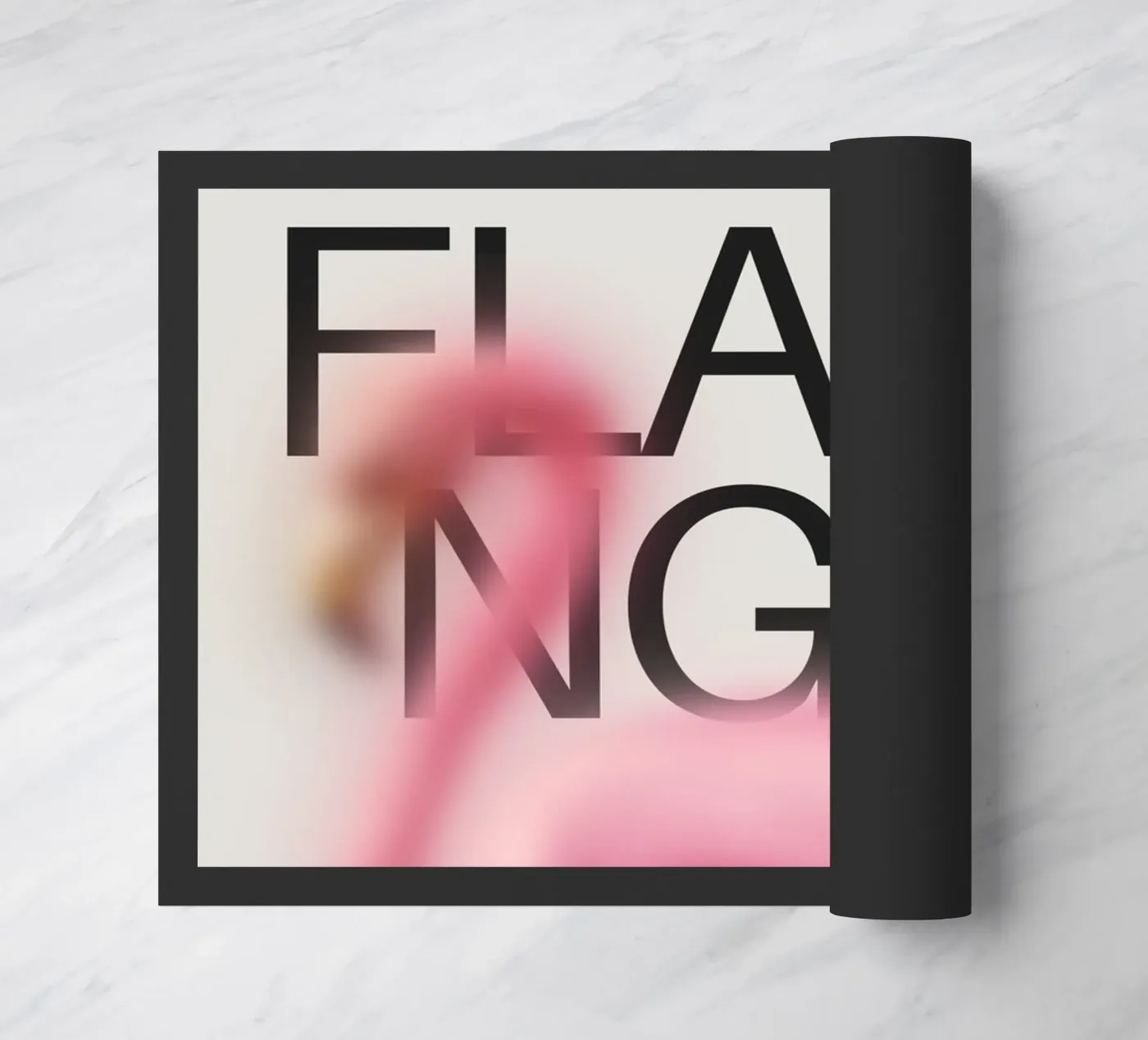 FLAMINGO doormat by SMRT STUDIO