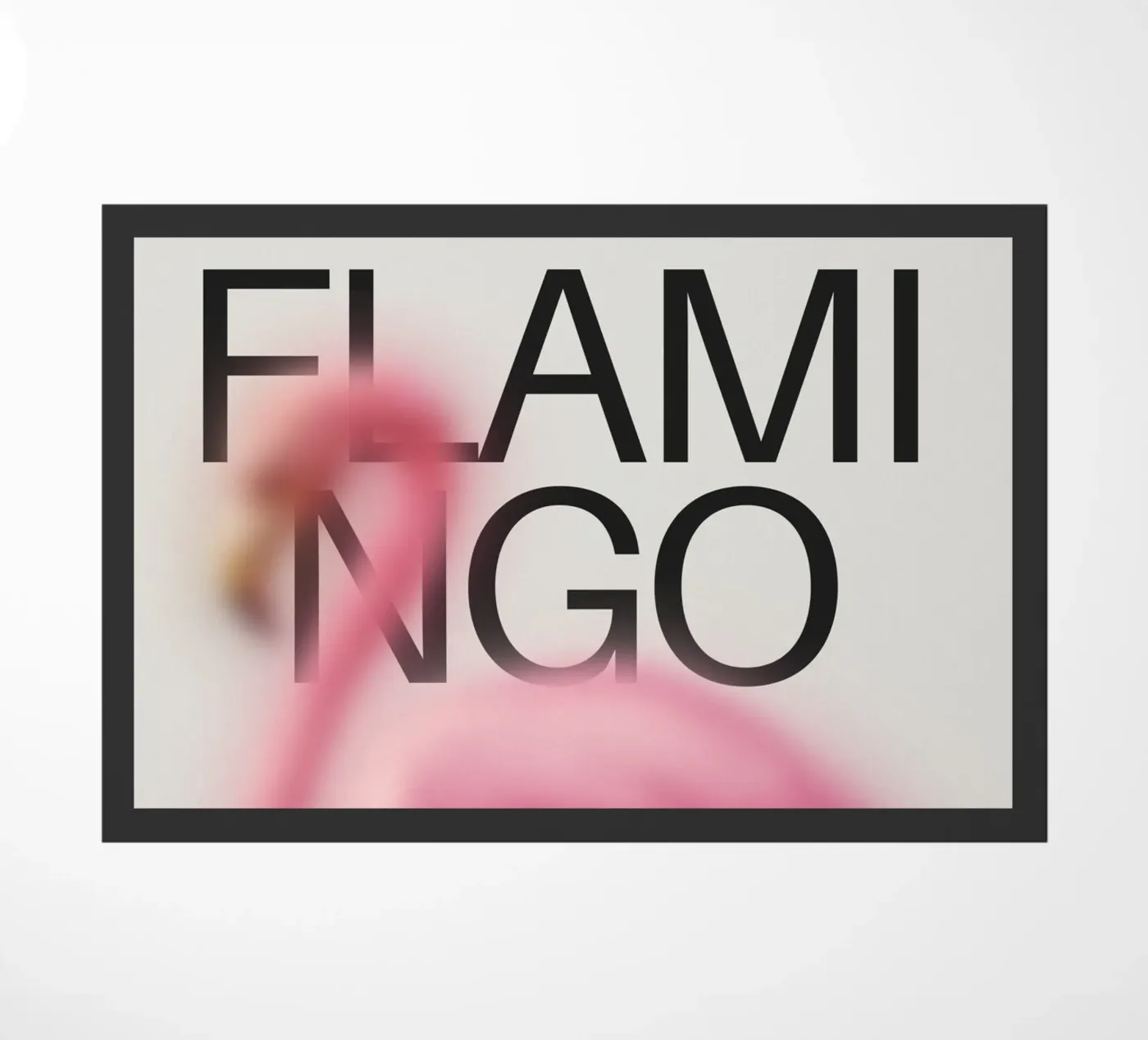 FLAMINGO doormat by SMRT STUDIO