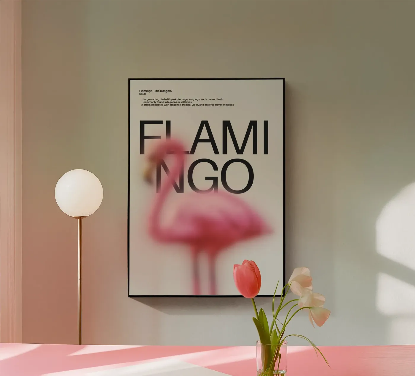 FLAMINGO Acryl-Glas von SMRT STUDIO