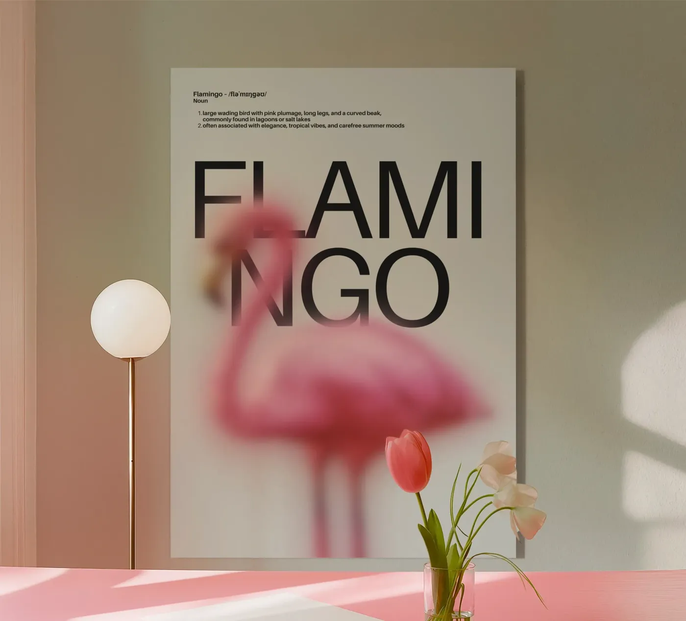 FLAMINGO Acryl-Glas von SMRT STUDIO