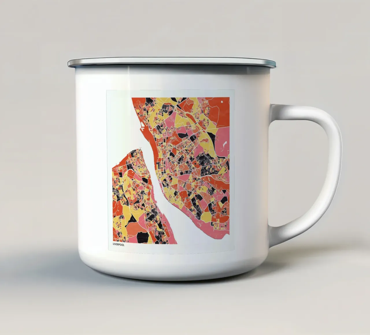 Liverpool II tazza in smalto da The Cartography Collection