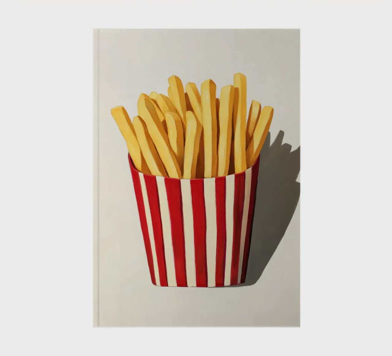 Fresh retro fries, red notebook by Carinaprint