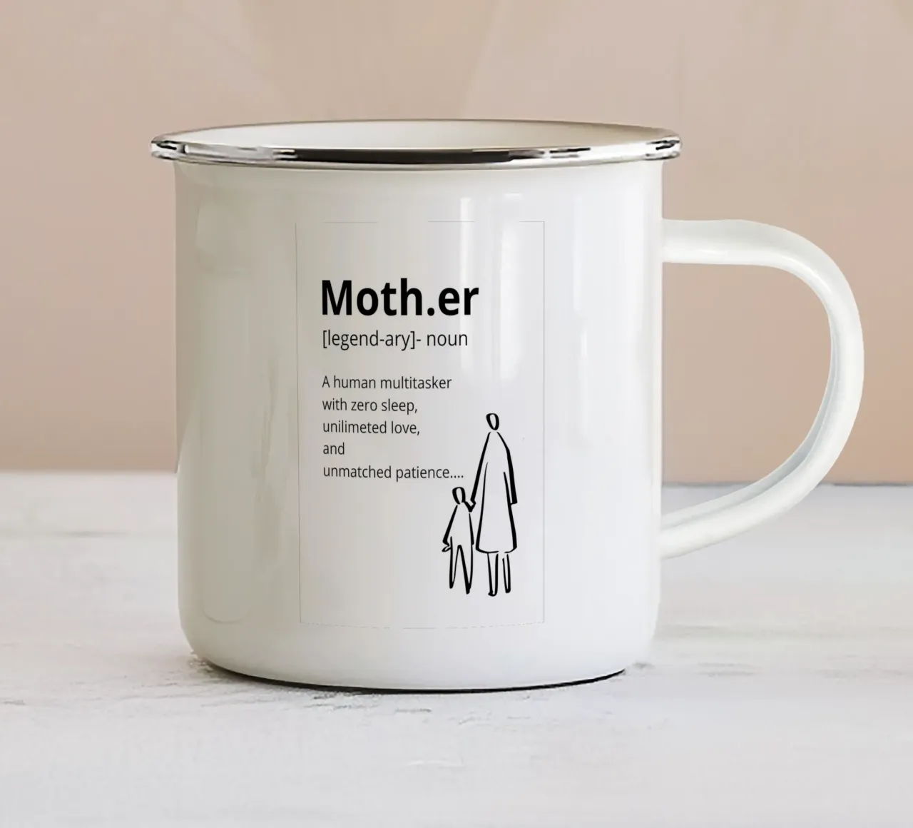 Definition of "Mother tazza in smalto da ramosashop