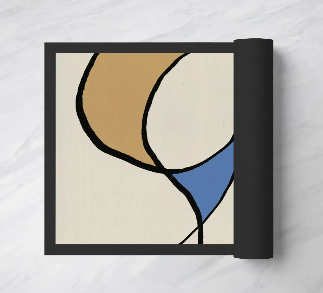 Minimal graceful line art abstract 05 zerbino da Little Dean