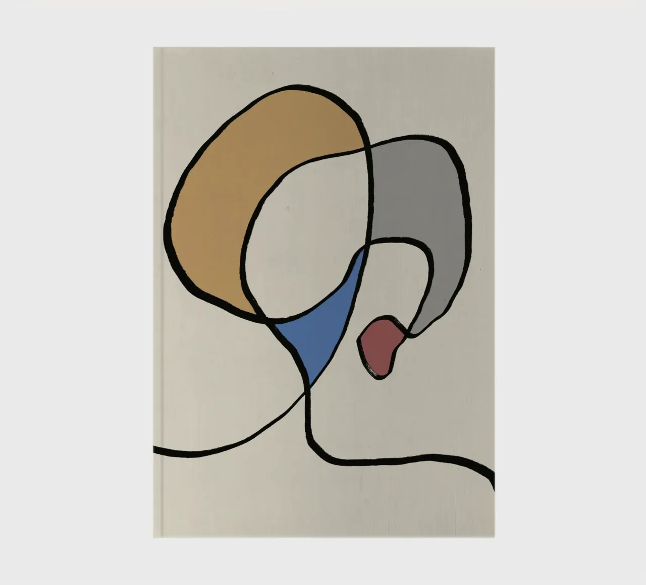 Minimal graceful line art abstract 05 diario da Little Dean