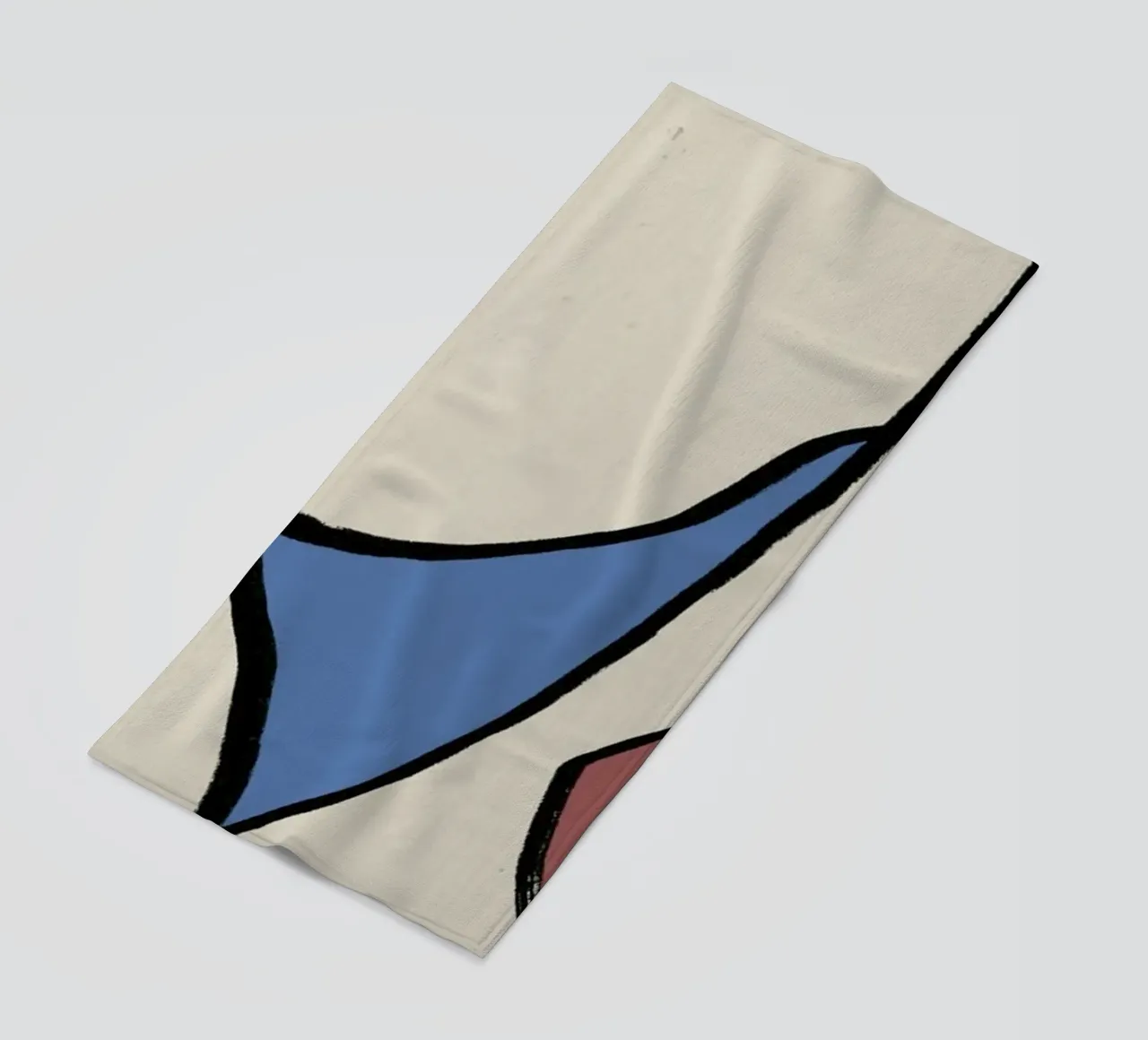 Minimal graceful line art abstract 05 telo mare da Little Dean