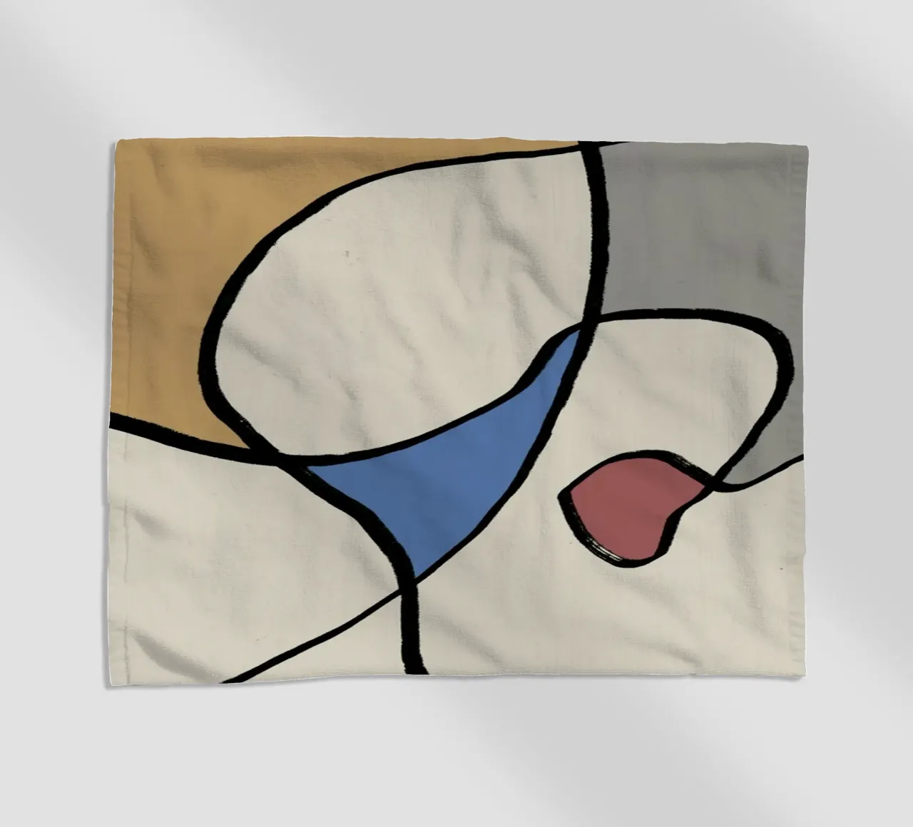 Minimal graceful line art abstract 05 telo mare da Little Dean