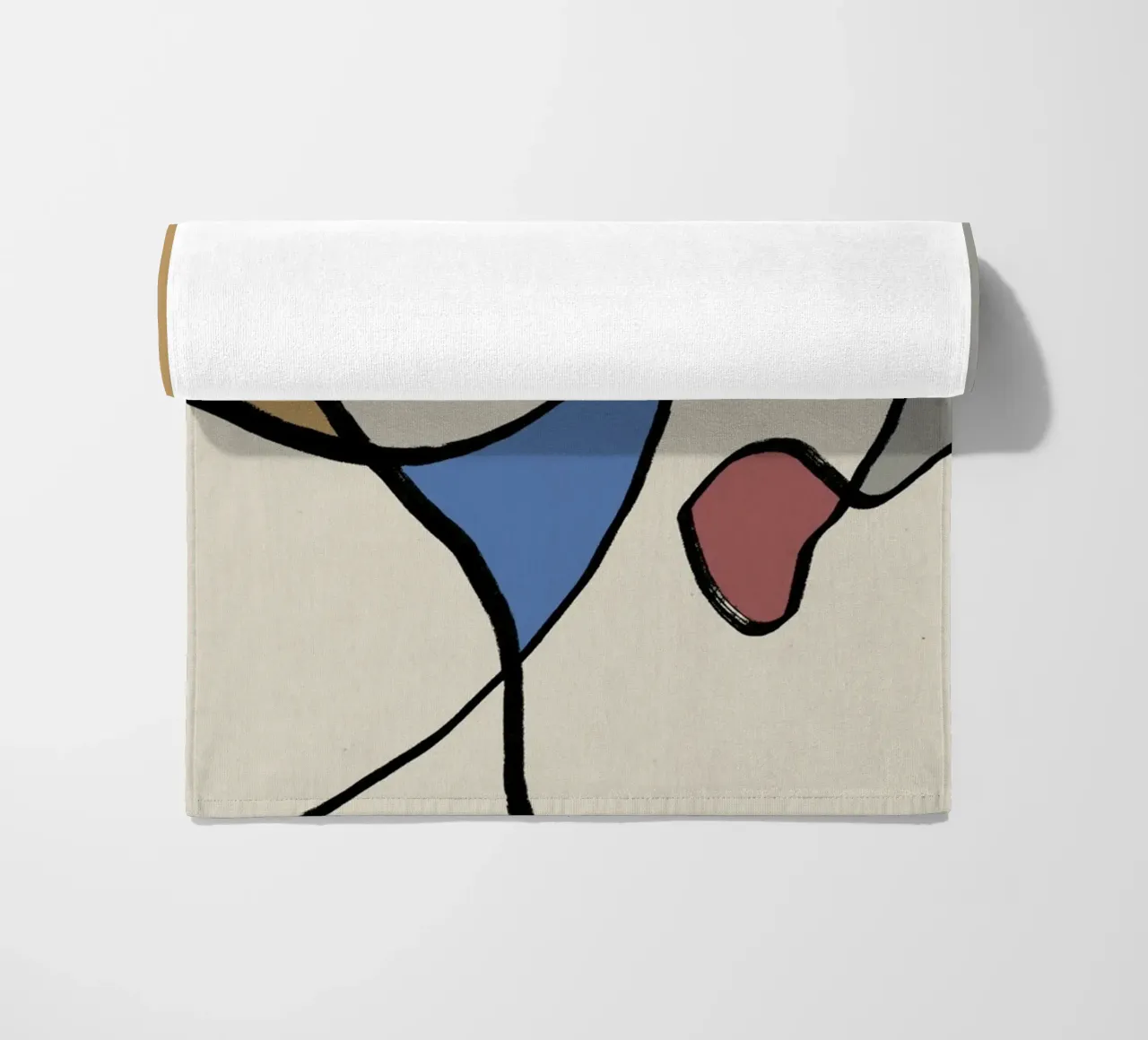 Minimal graceful line art abstract 05 telo mare da Little Dean