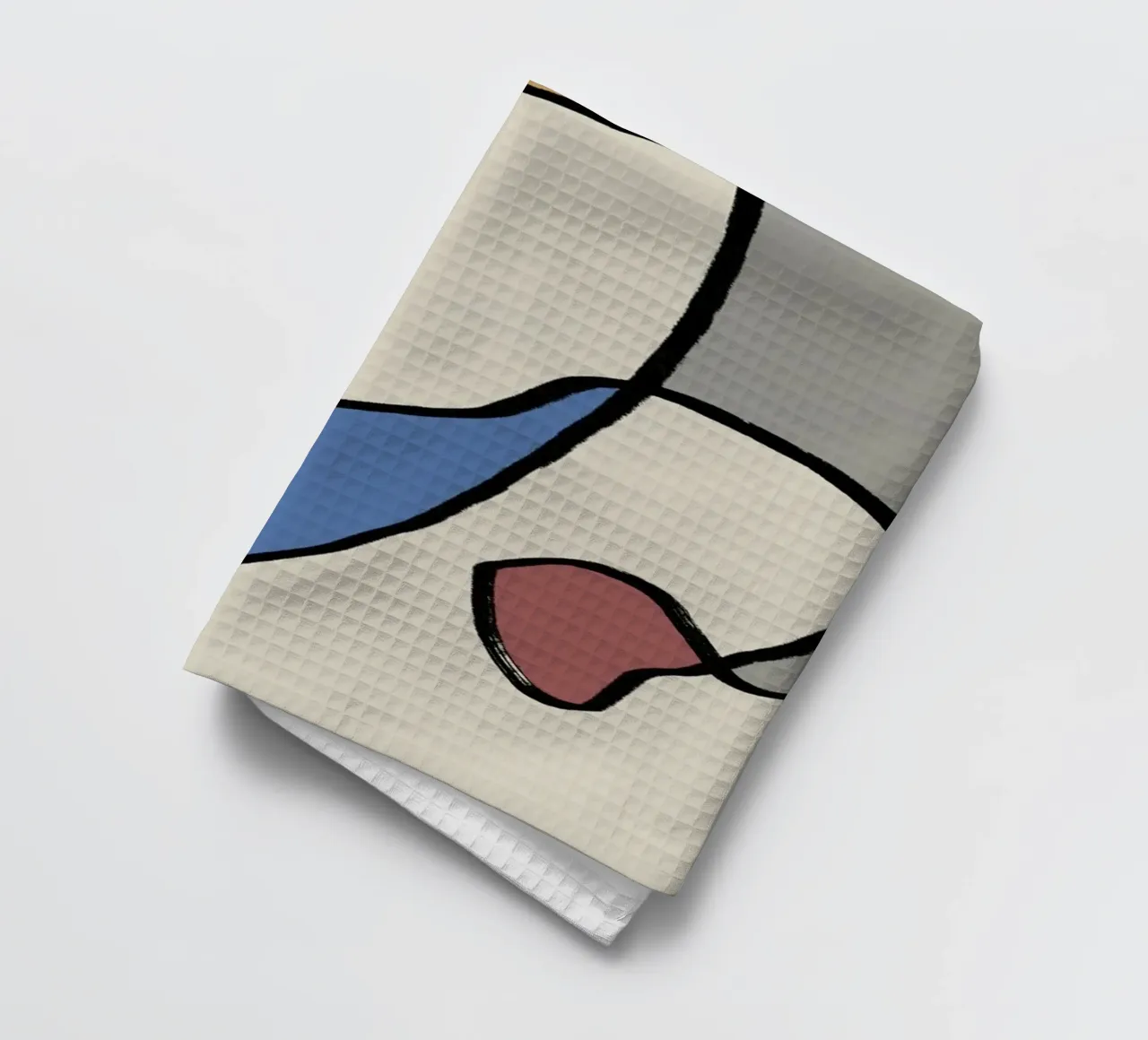 Minimal graceful line art abstract 05 canovaccio da cucina da Little Dean