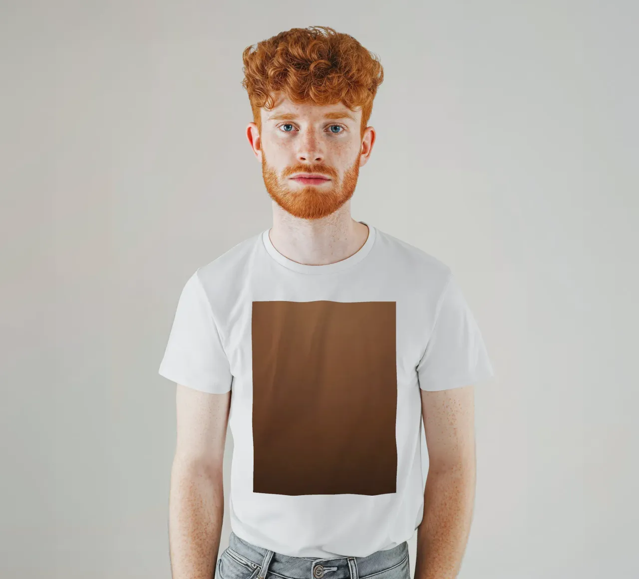 Abstract bruin behangontwerp t-shirt van DesignDoodle