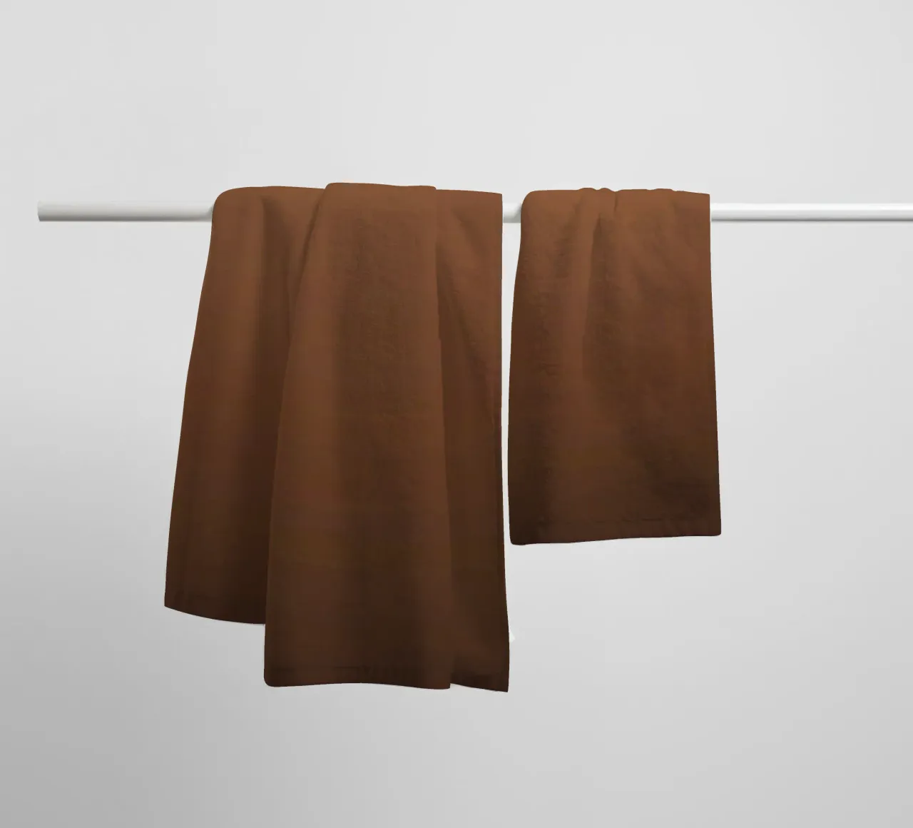 Abstract bruin behangontwerp badhanddoek van DesignDoodle