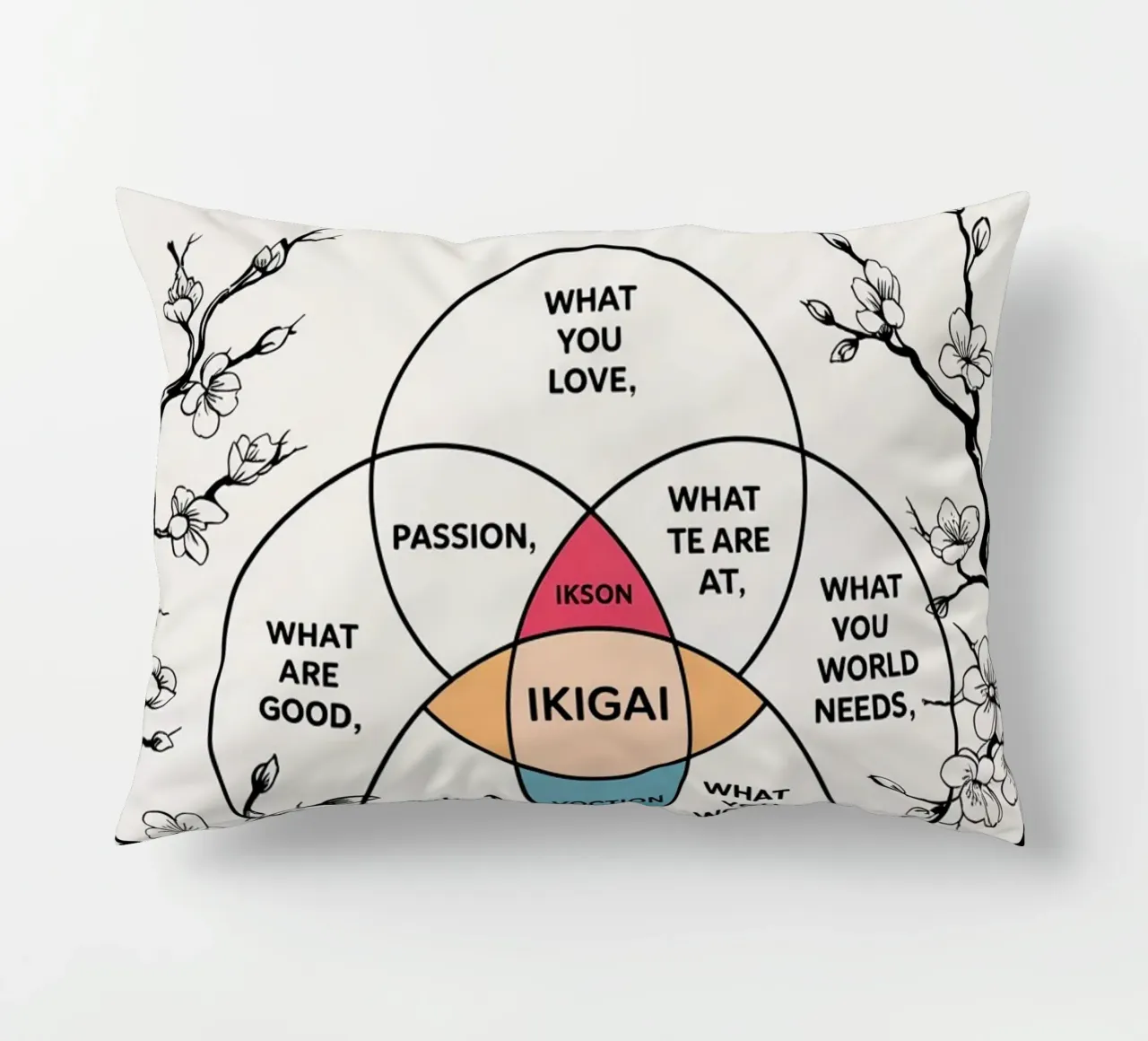 Definizione della parola Ikigai cuscino da Dale Edward YoungJr