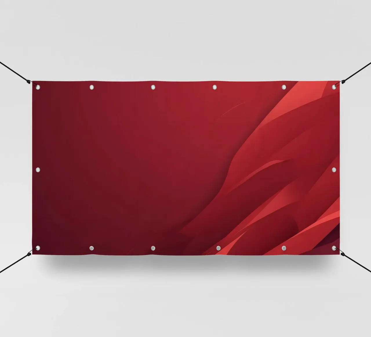 Abstract red background design with flowing shapes pvc cover by DesignDoodle