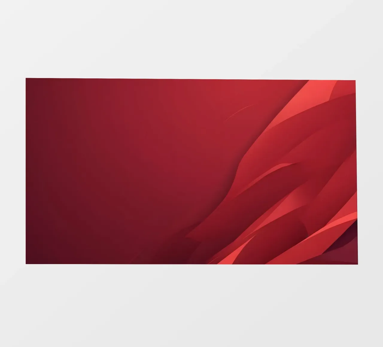 Abstract red background design with flowing shapes pvc cover by DesignDoodle