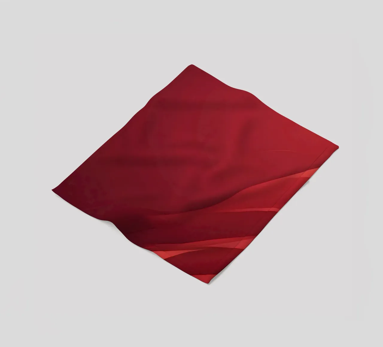 Abstract red background design with flowing shapes fleece blanket by DesignDoodle