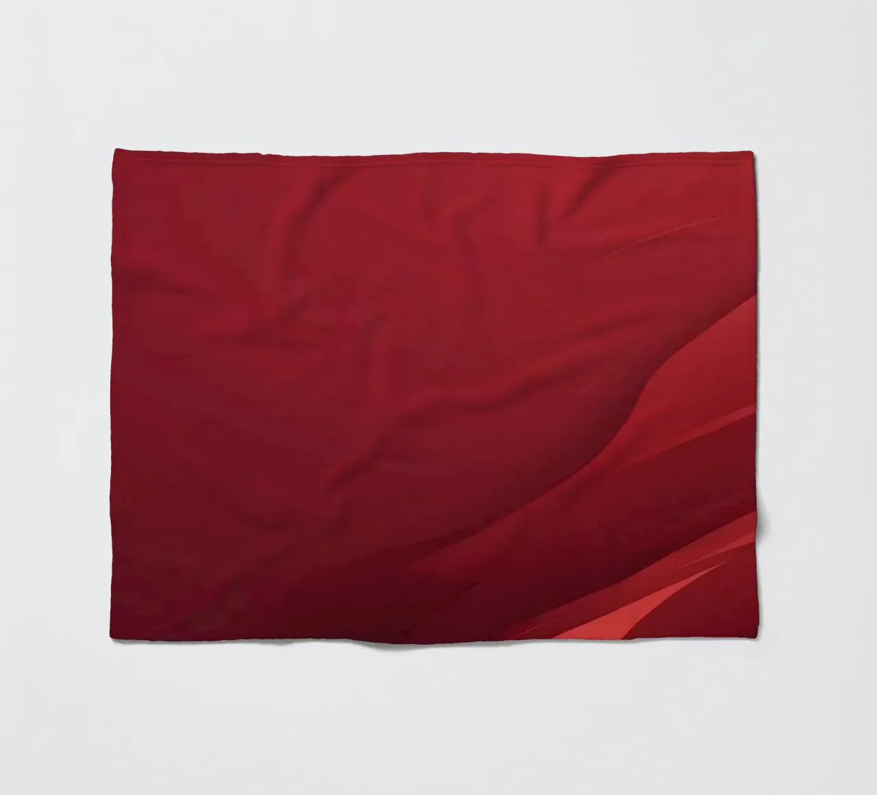 Abstract red background design with flowing shapes fleece blanket by DesignDoodle