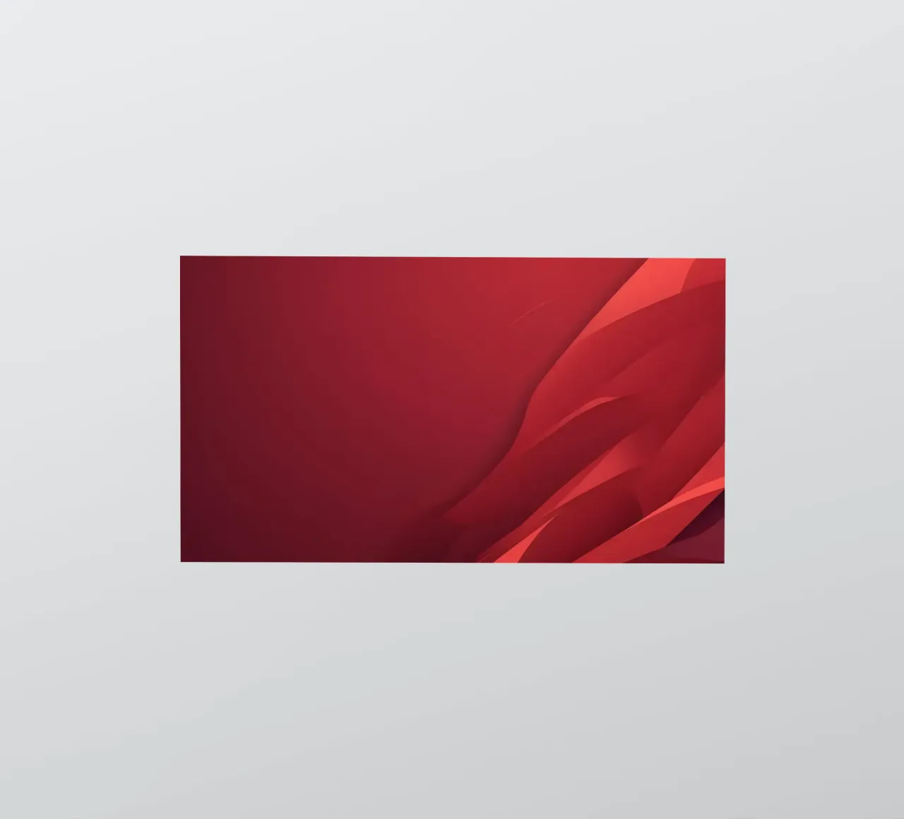 Abstract red background design with flowing shapes sticker by DesignDoodle
