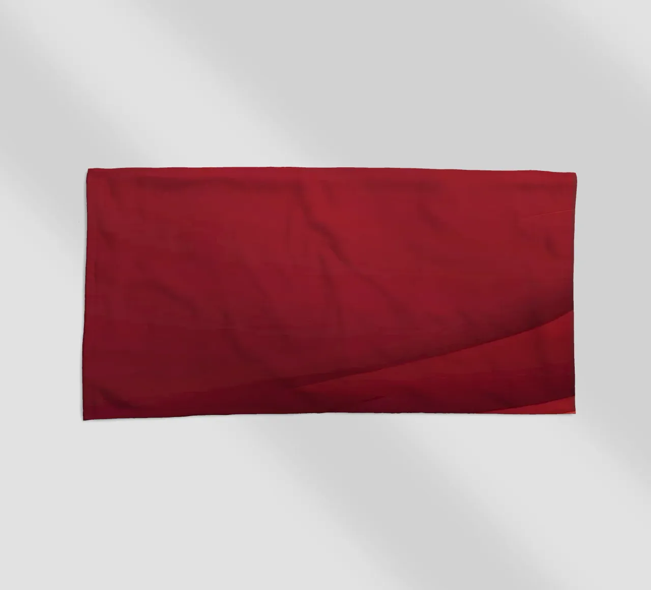 Abstract red background design with flowing shapes beach towel by DesignDoodle