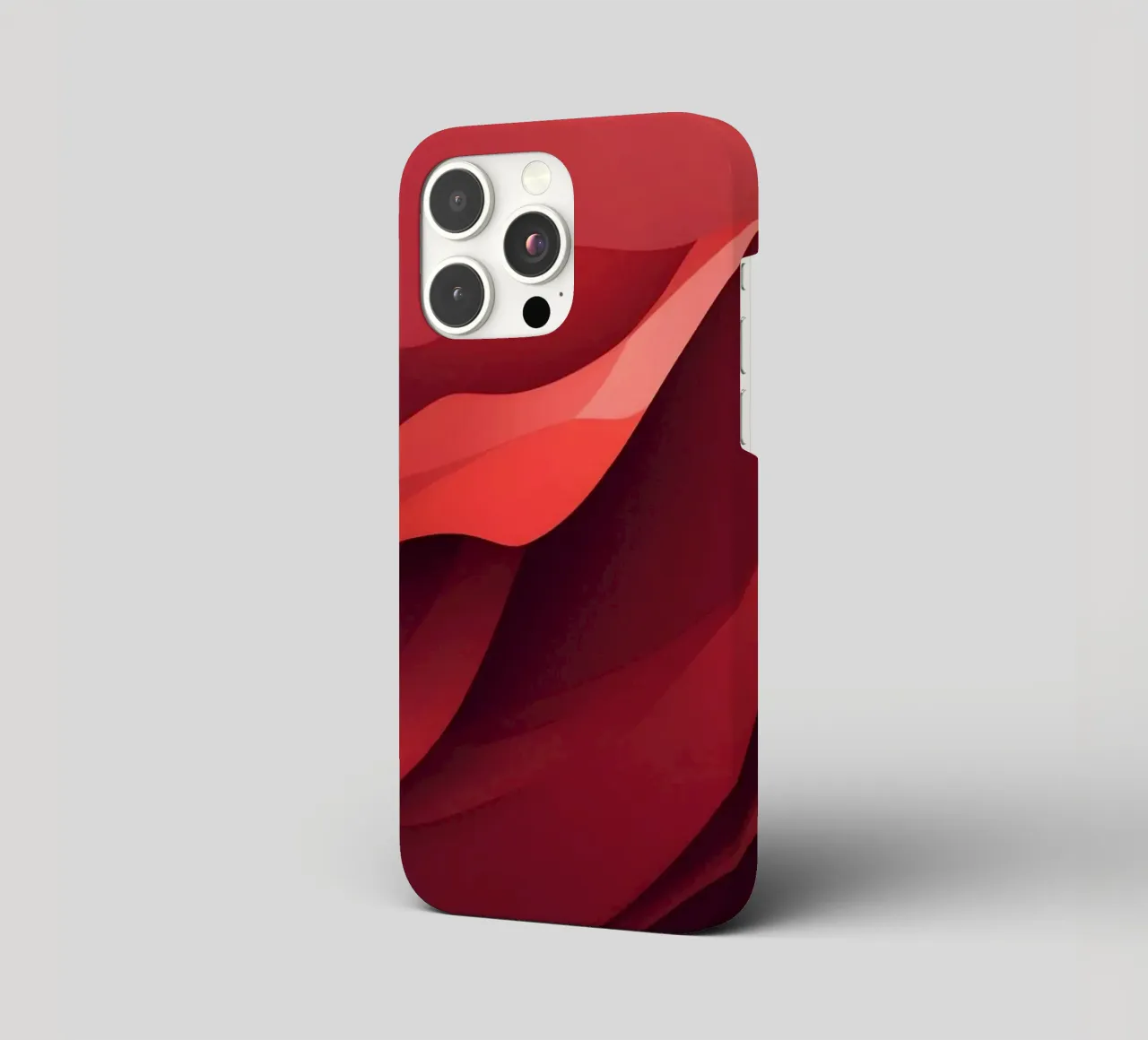 Abstract red waves create a dynamic and engaging wallpaper iphone case by DesignDoodle