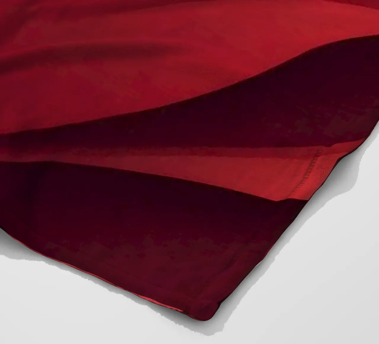 Abstract red waves create a dynamic and engaging wallpaper fleece blanket by DesignDoodle