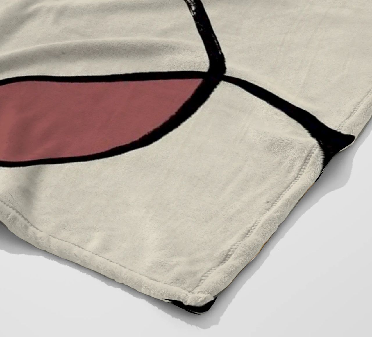 Minimal graceful line art abstract 04 coperta in pile da Little Dean