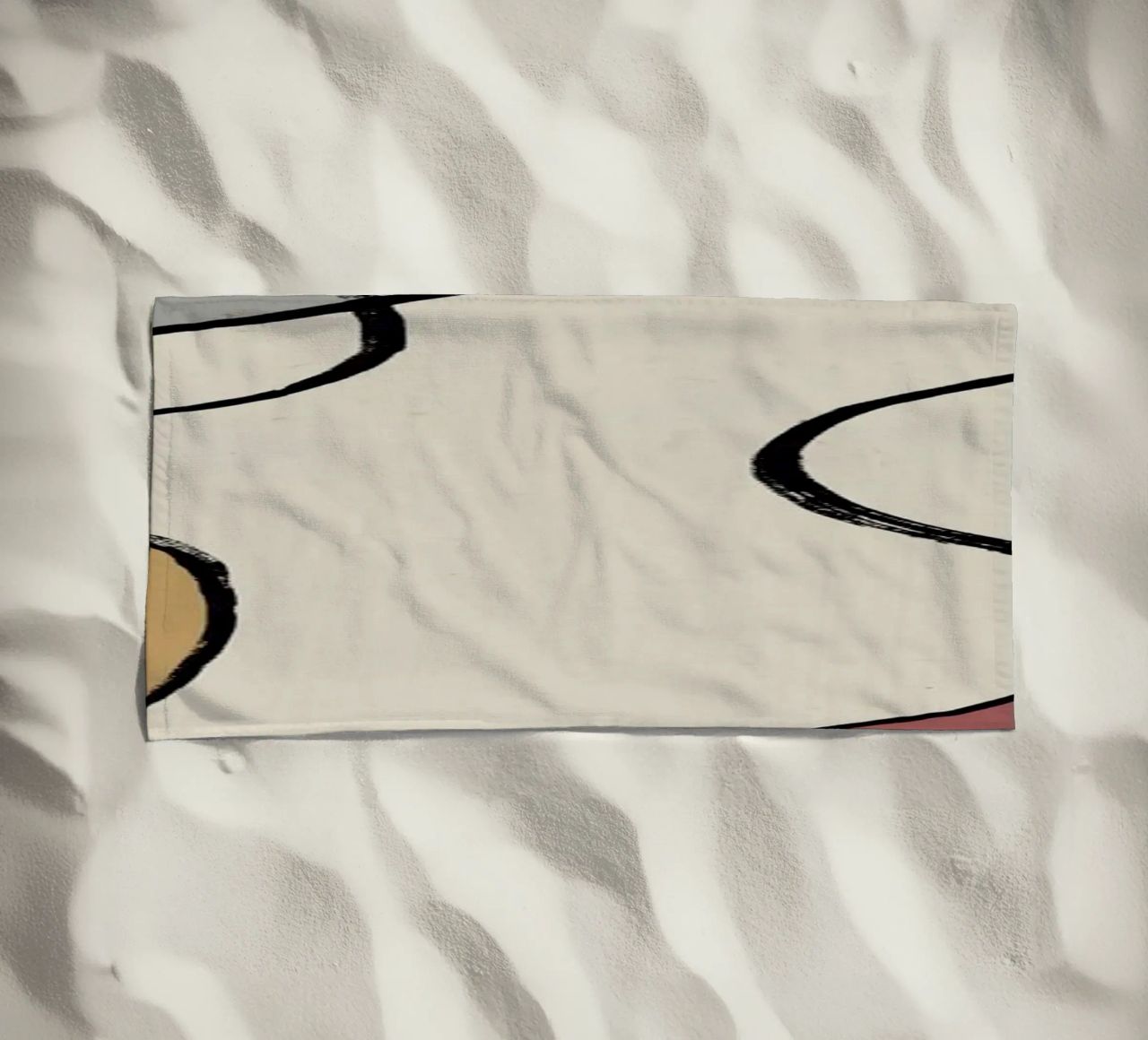 Minimal graceful line art abstract 04 telo mare da Little Dean