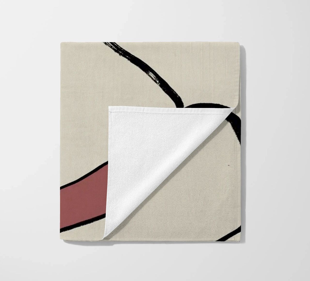 Minimal graceful line art abstract 04 telo mare da Little Dean