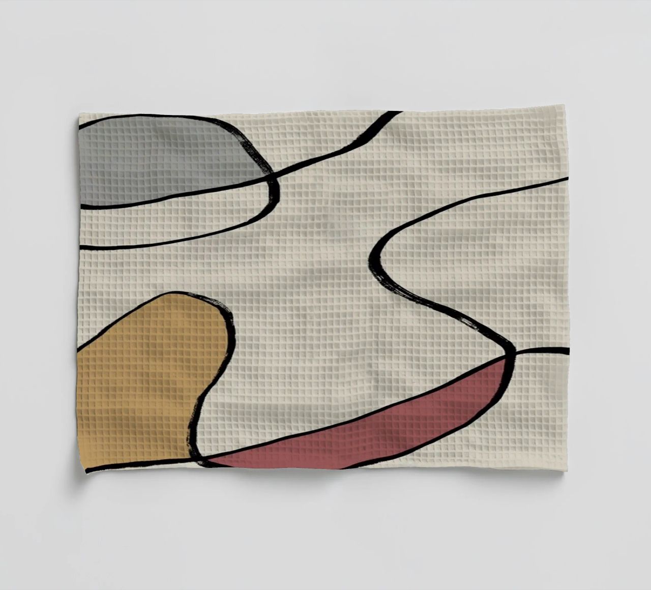 Minimal graceful line art abstract 04 canovaccio da cucina da Little Dean