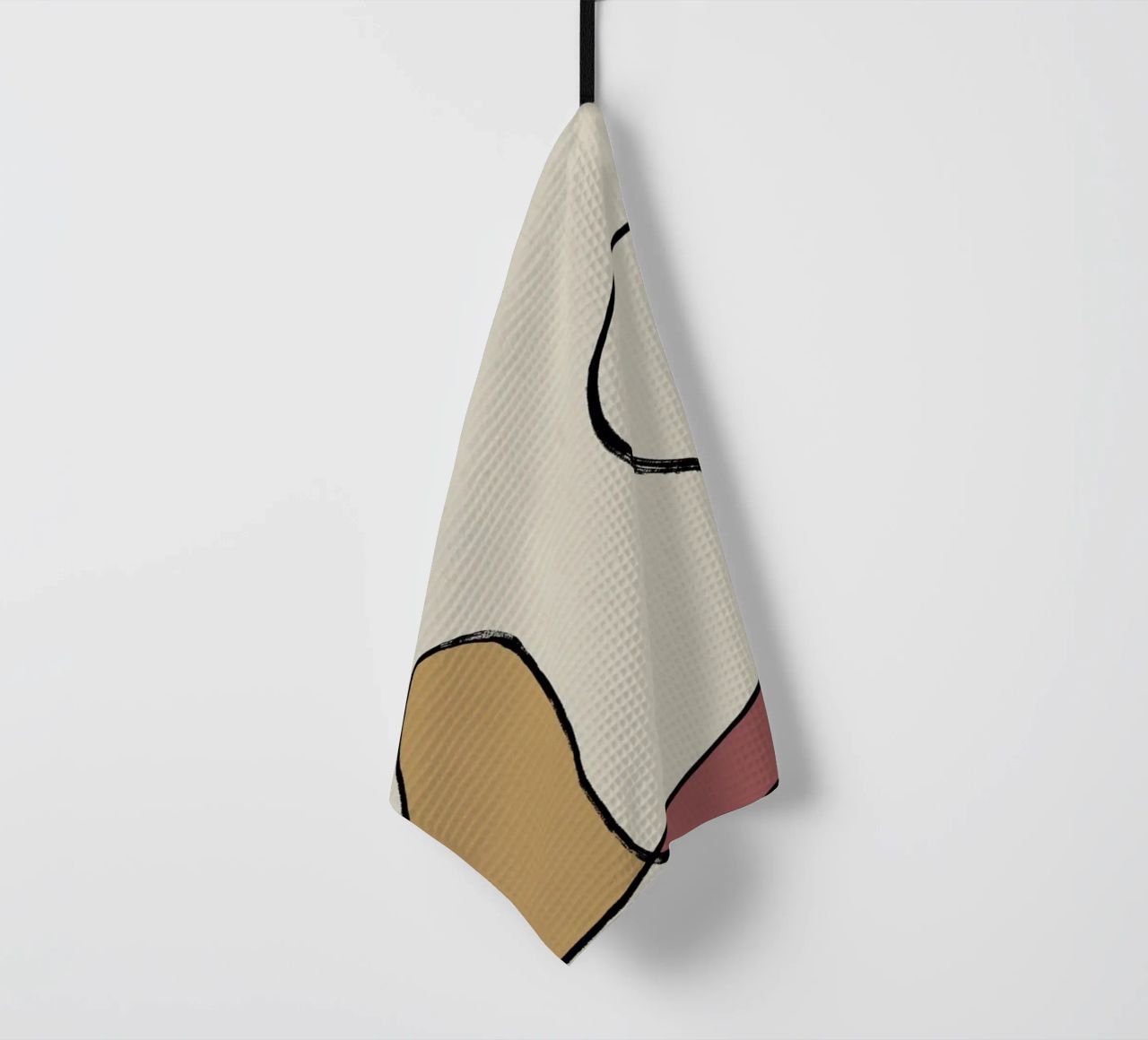 Minimal graceful line art abstract 04 canovaccio da cucina da Little Dean