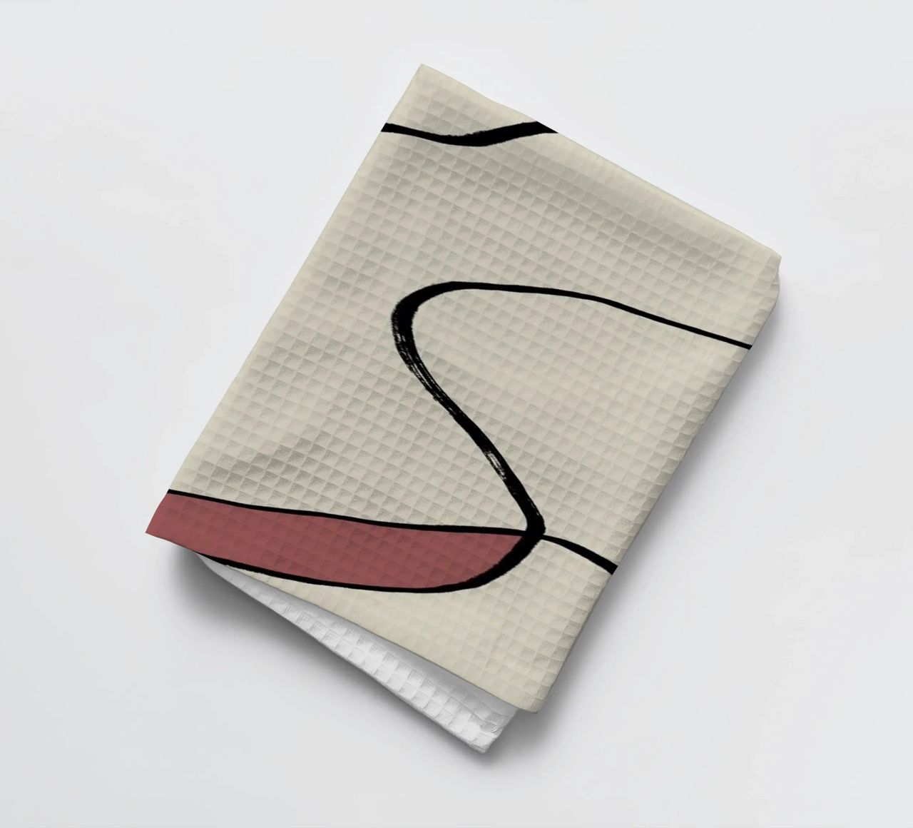 Minimal graceful line art abstract 04 canovaccio da cucina da Little Dean