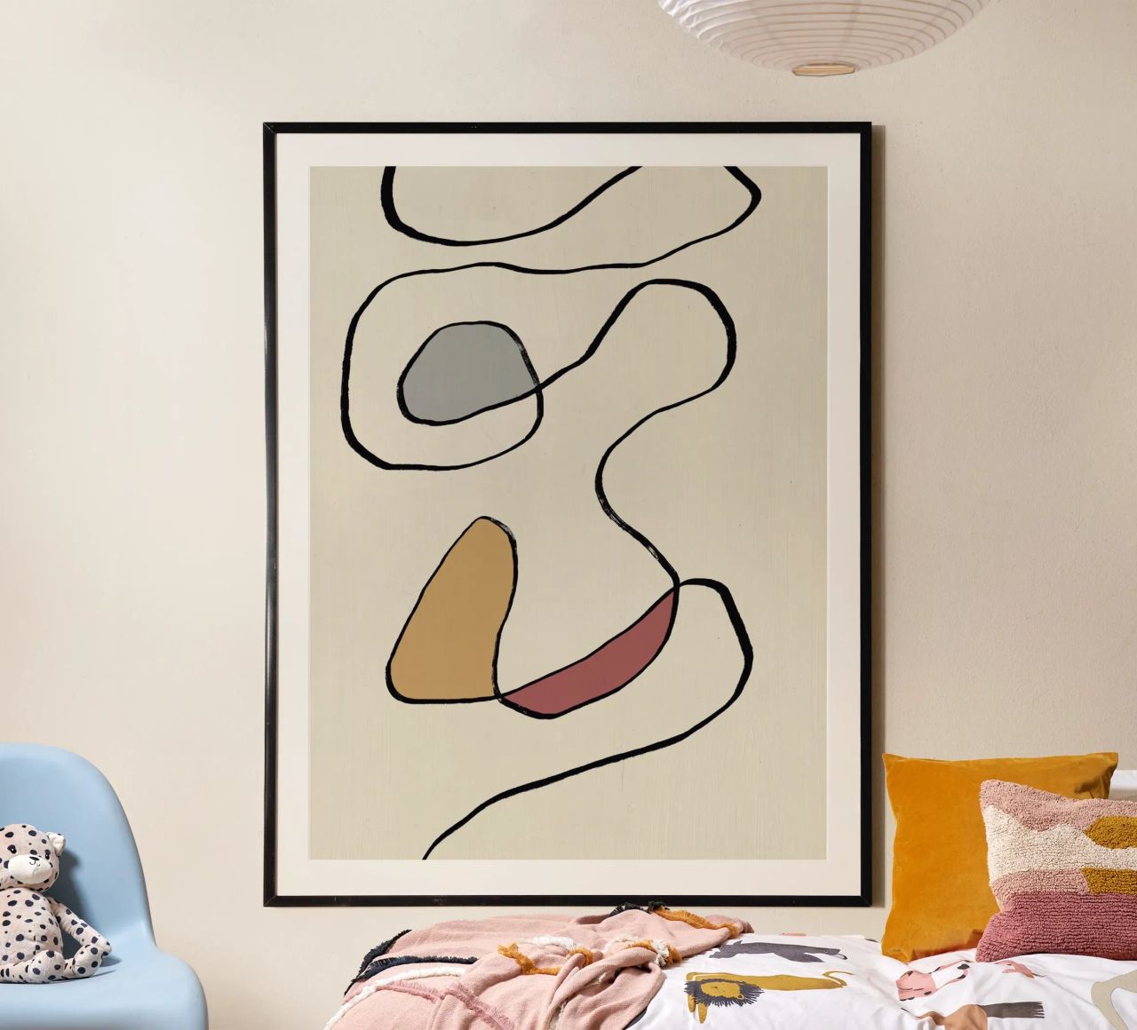 Minimal graceful line art abstract 04 carta hahnemühle da Little Dean