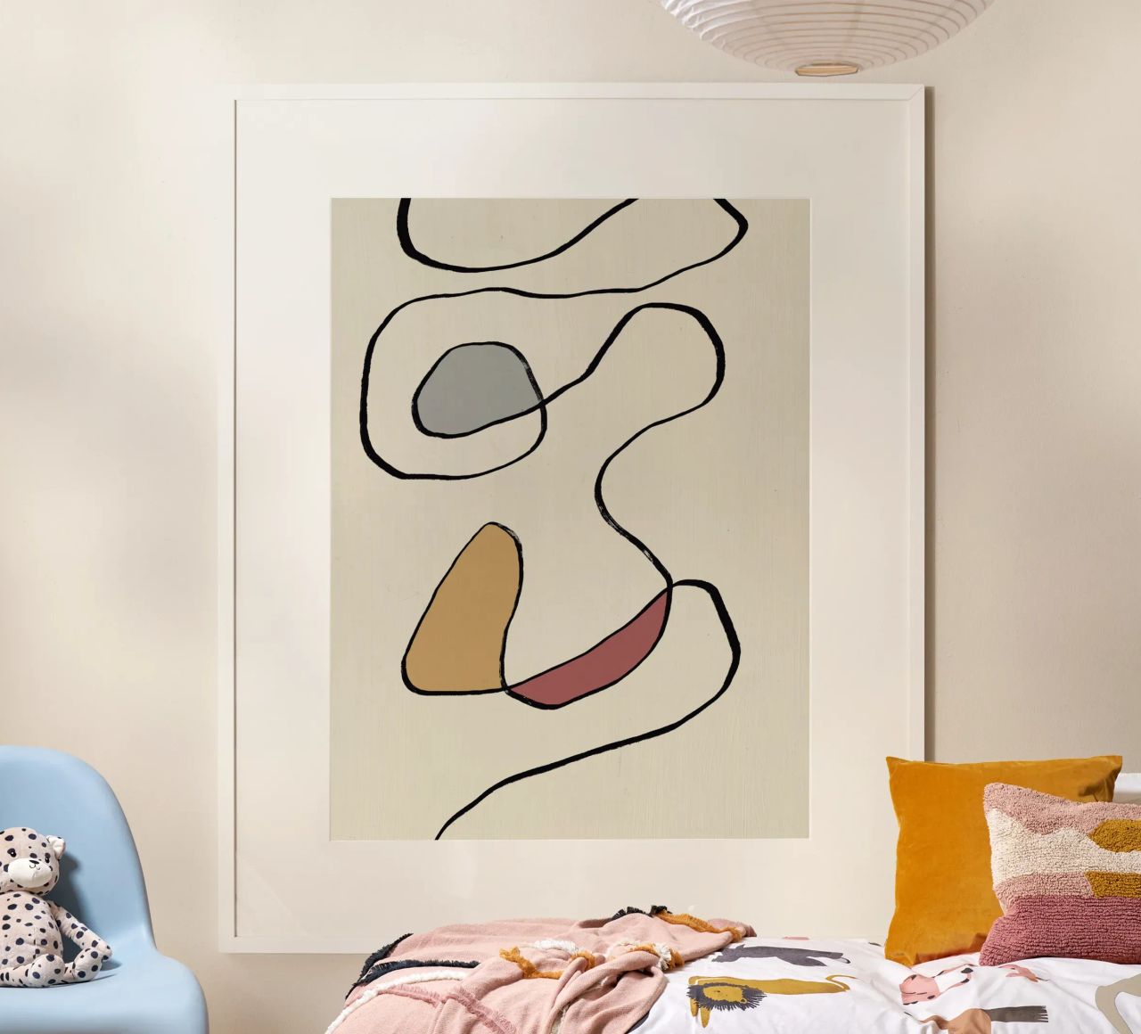 Minimal graceful line art abstract 04 carta hahnemühle da Little Dean