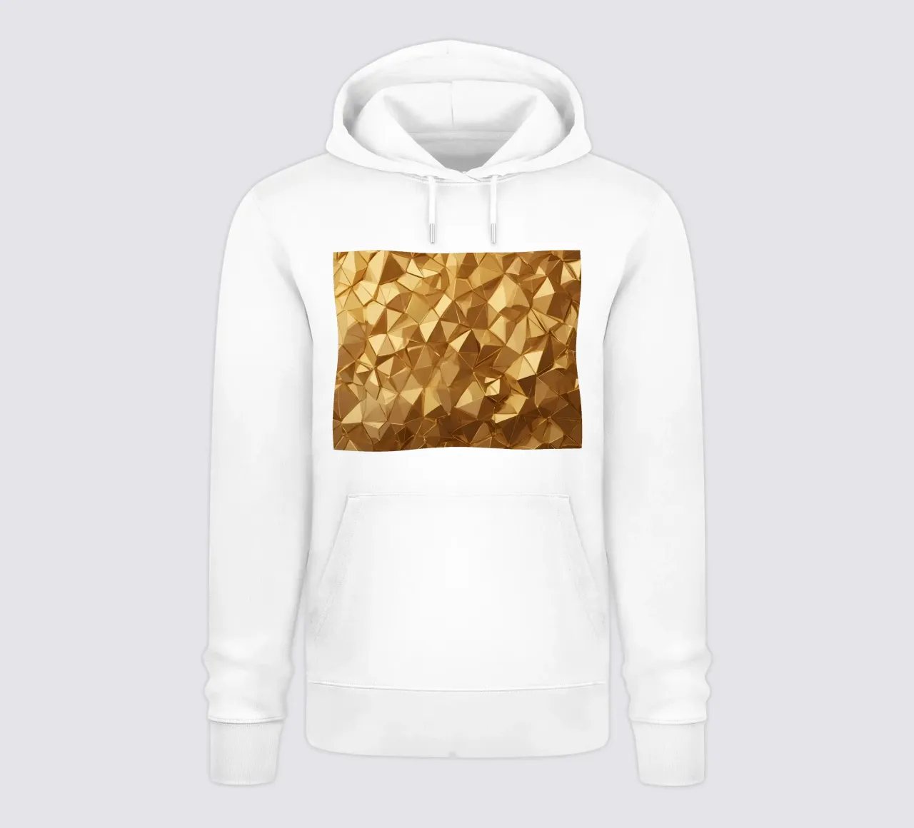 Sfondo con forme geometriche astratte dorate felpa con cappuccio da DesignDoodle