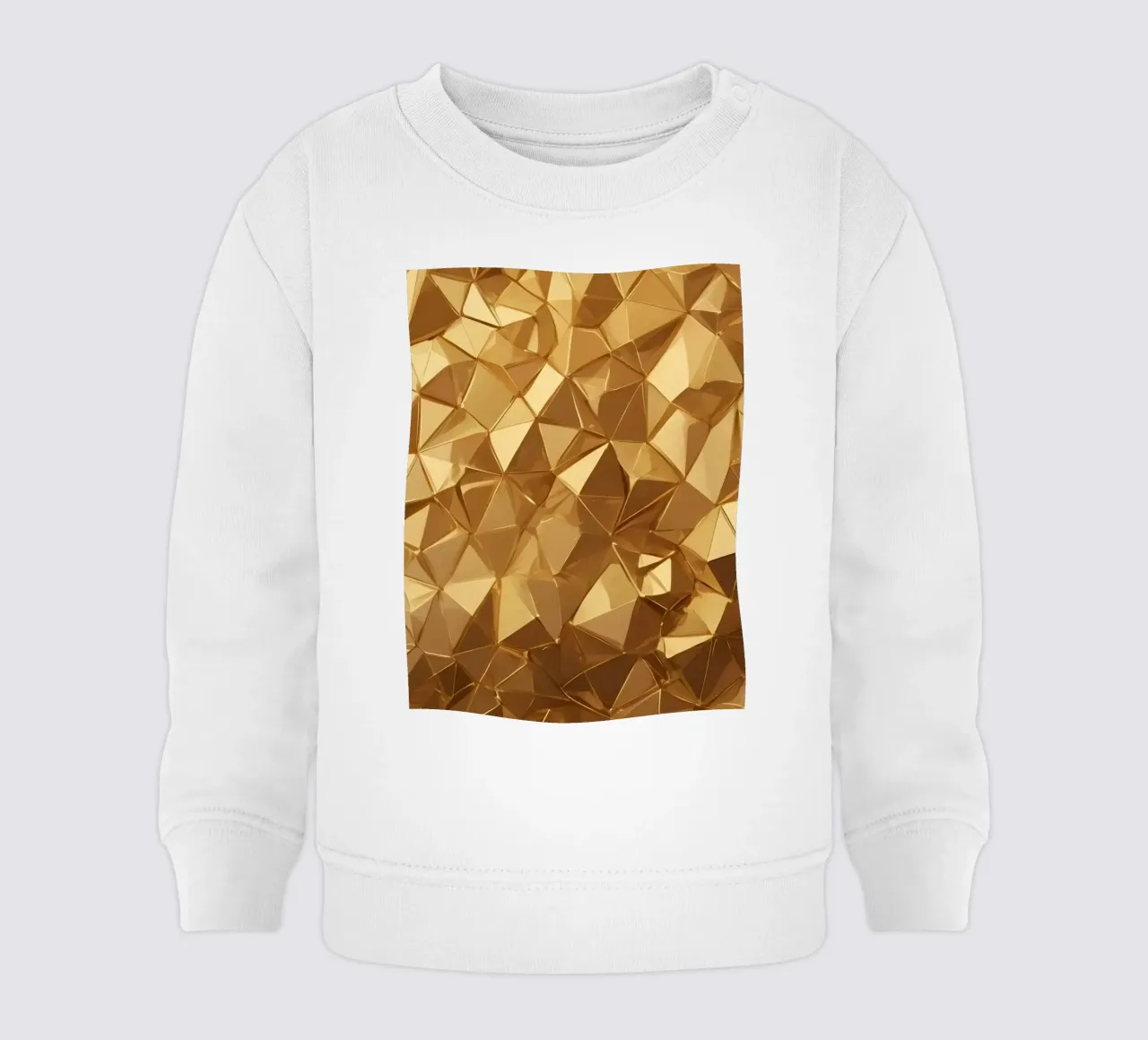 Sfondo con forme geometriche astratte dorate felpa neonato da DesignDoodle