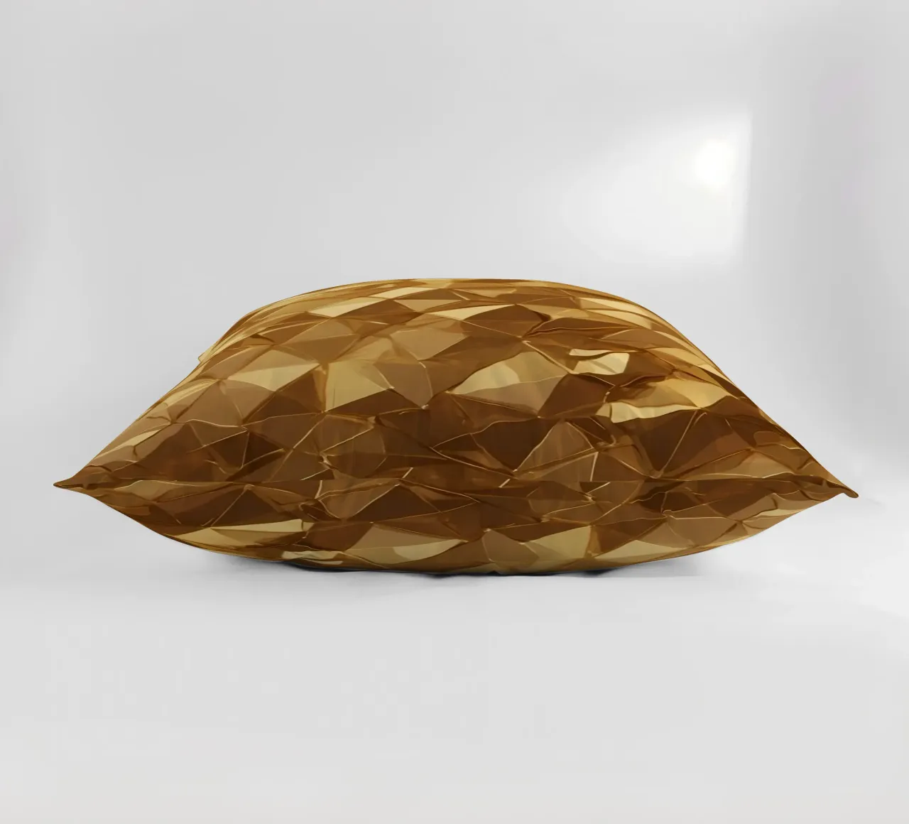 Sfondo con forme geometriche astratte dorate cuscino da DesignDoodle